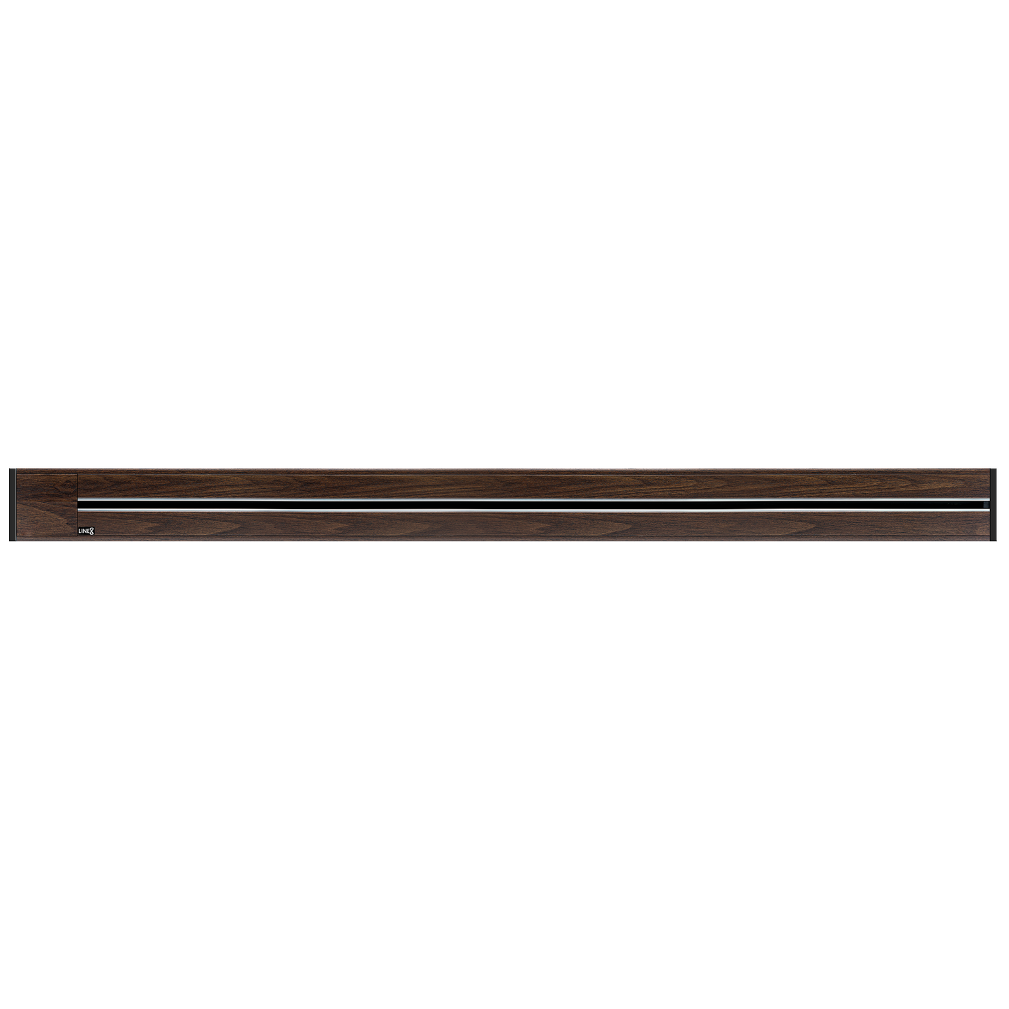 Line8 Model R Recessed Power Track  - Brazilian Rosewood Finish
