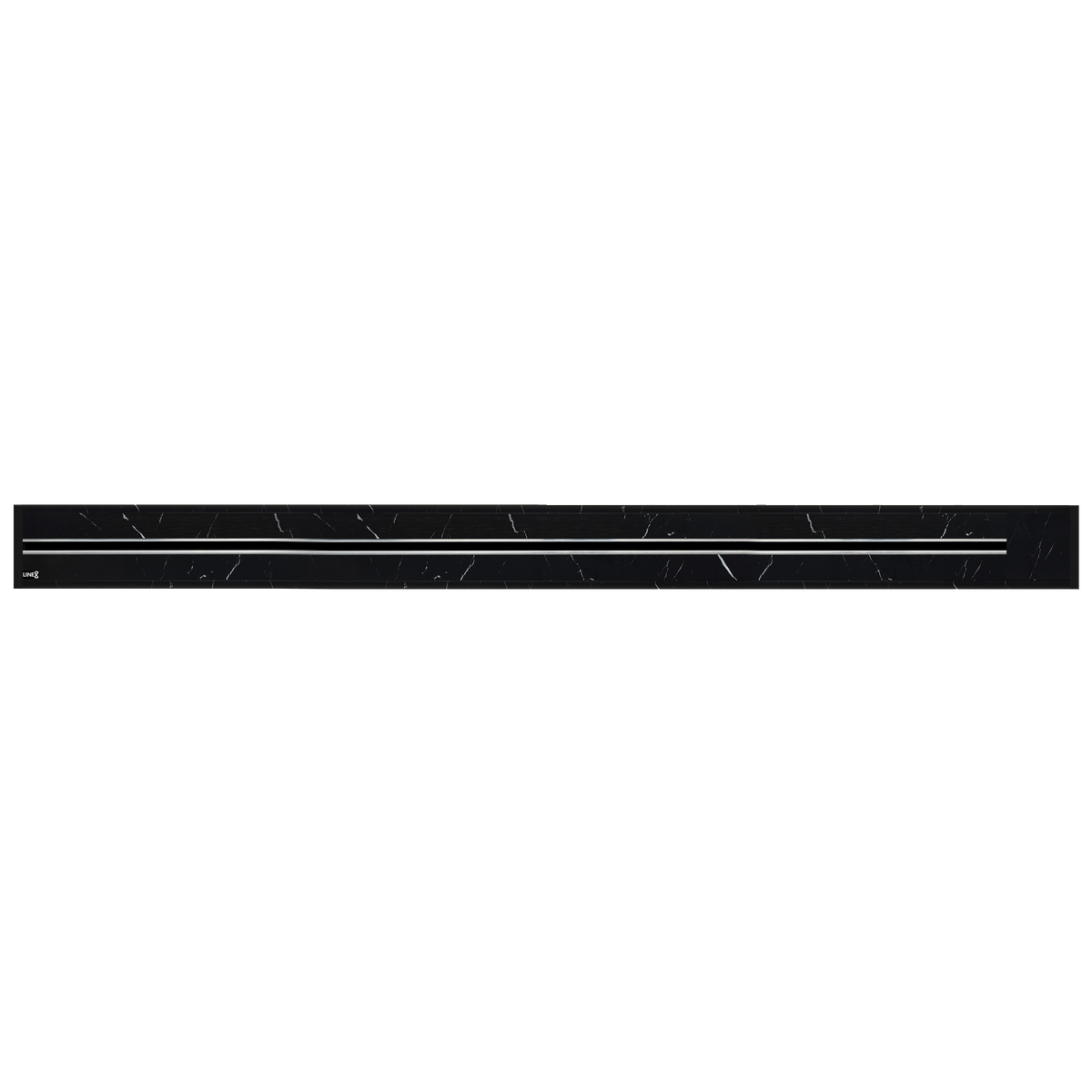 Line8 Model R Recessed Power Track  - Spanish Black Marble Finish