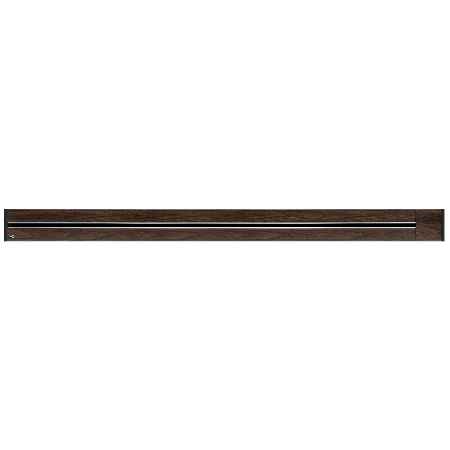 Line8 Model R Recessed Power Track  - Brazilian Rosewood Finish