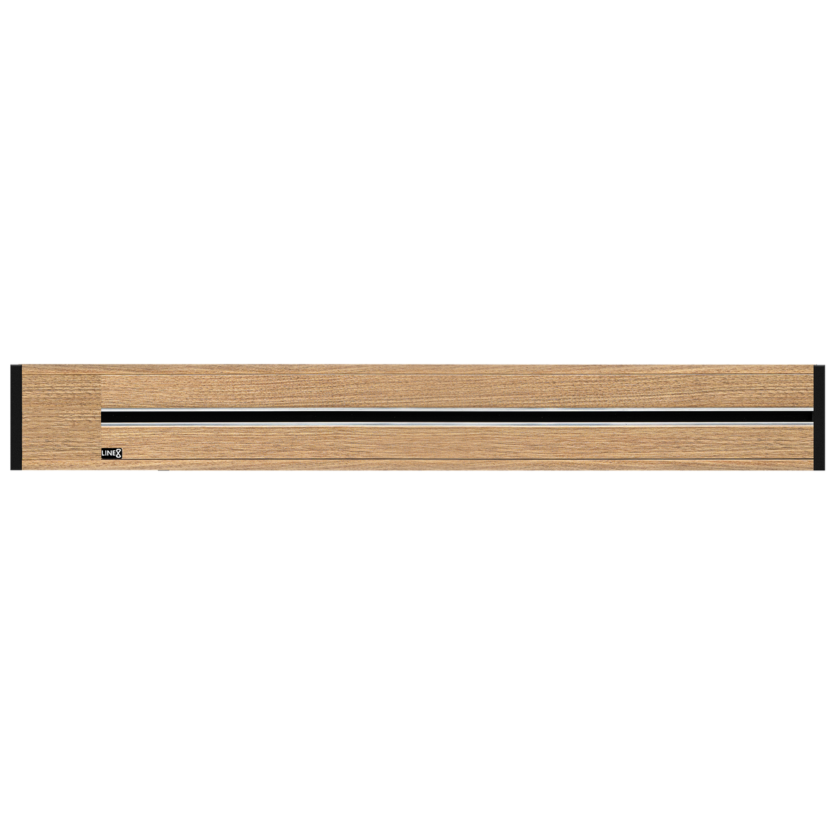 Line8 Model R Recessed Power Track - Burmese Teak Finish