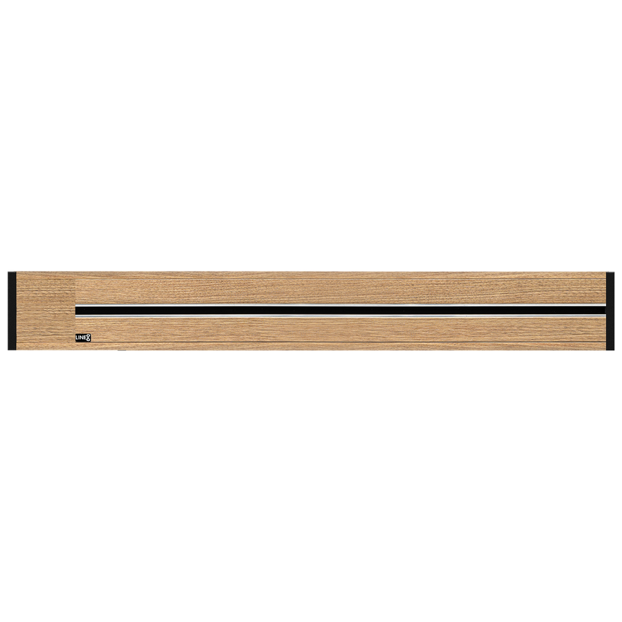 Line8 Model R Recessed Power Track - Burmese Teak Finish