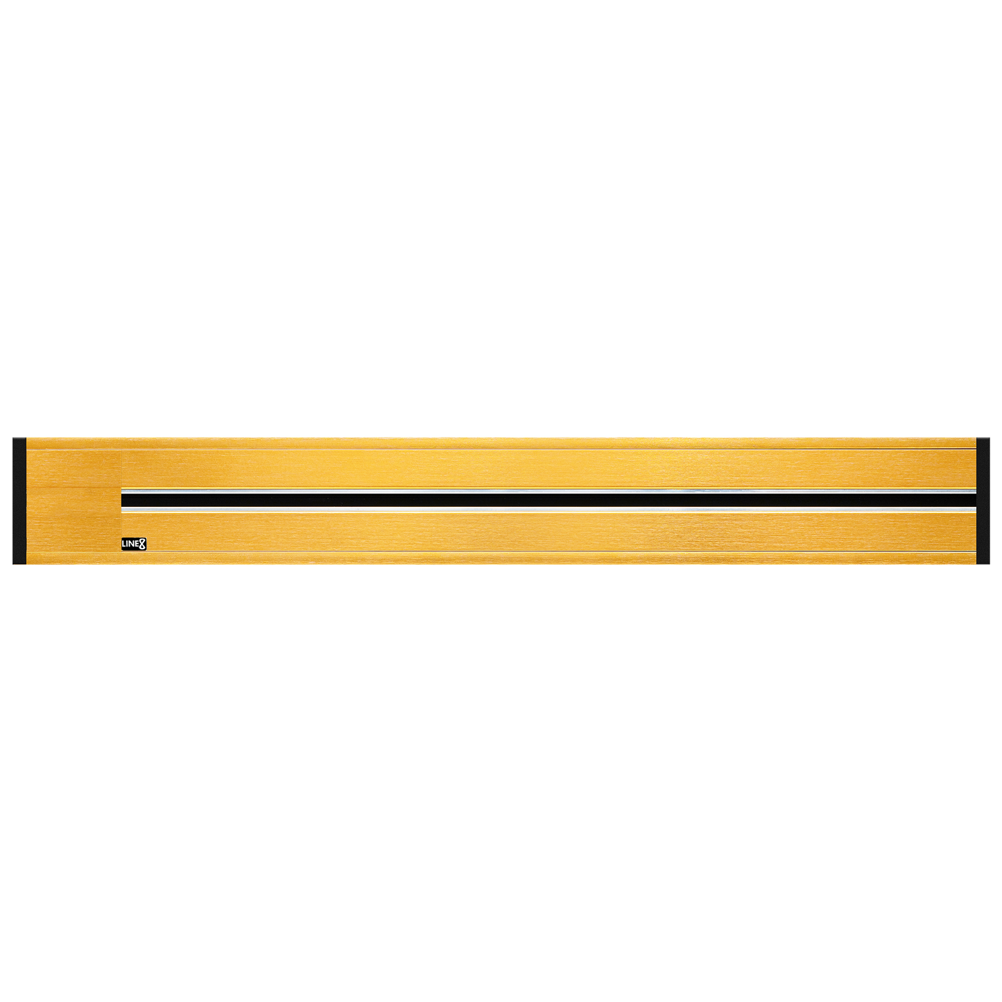 Line8 Model R Recessed Power Track - Gold Hairline Finish