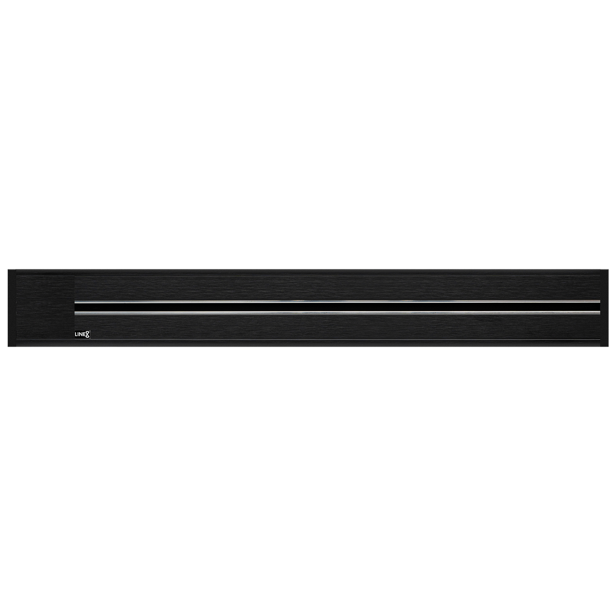 Line8 Model R Recessed Power Track  - Black Hairline Finish