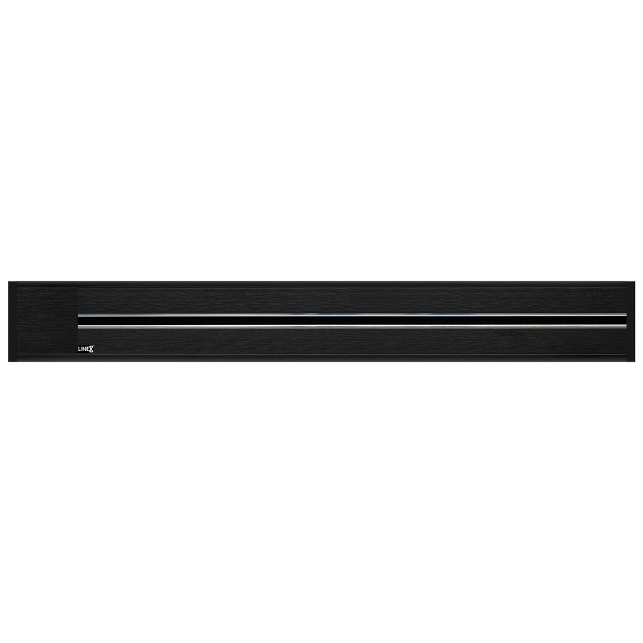 Line8 Model R Recessed Power Track  - Black Hairline Finish