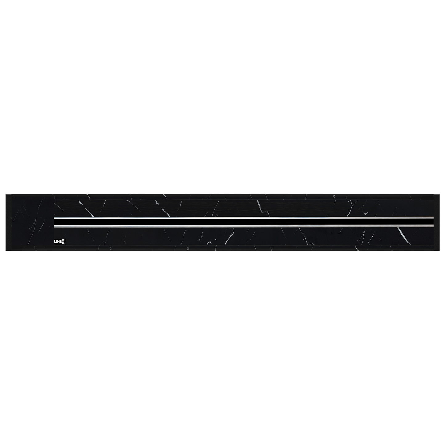 Line8 Model R Recessed Power Track  - Spanish Black Marble Finish