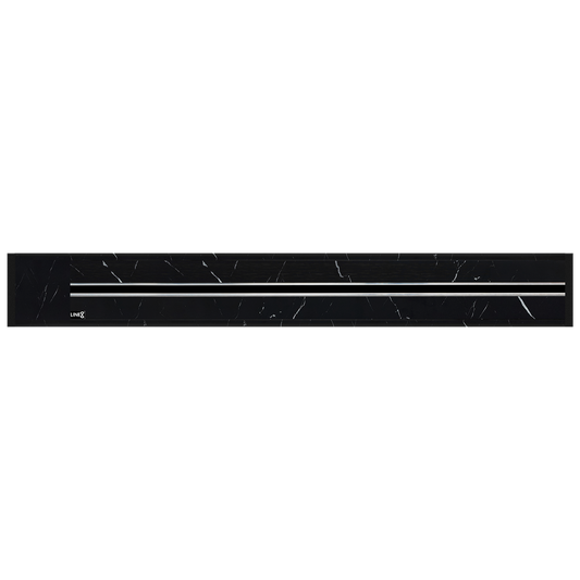 Line8 Model R Recessed Power Track  - Spanish Black Marble Finish