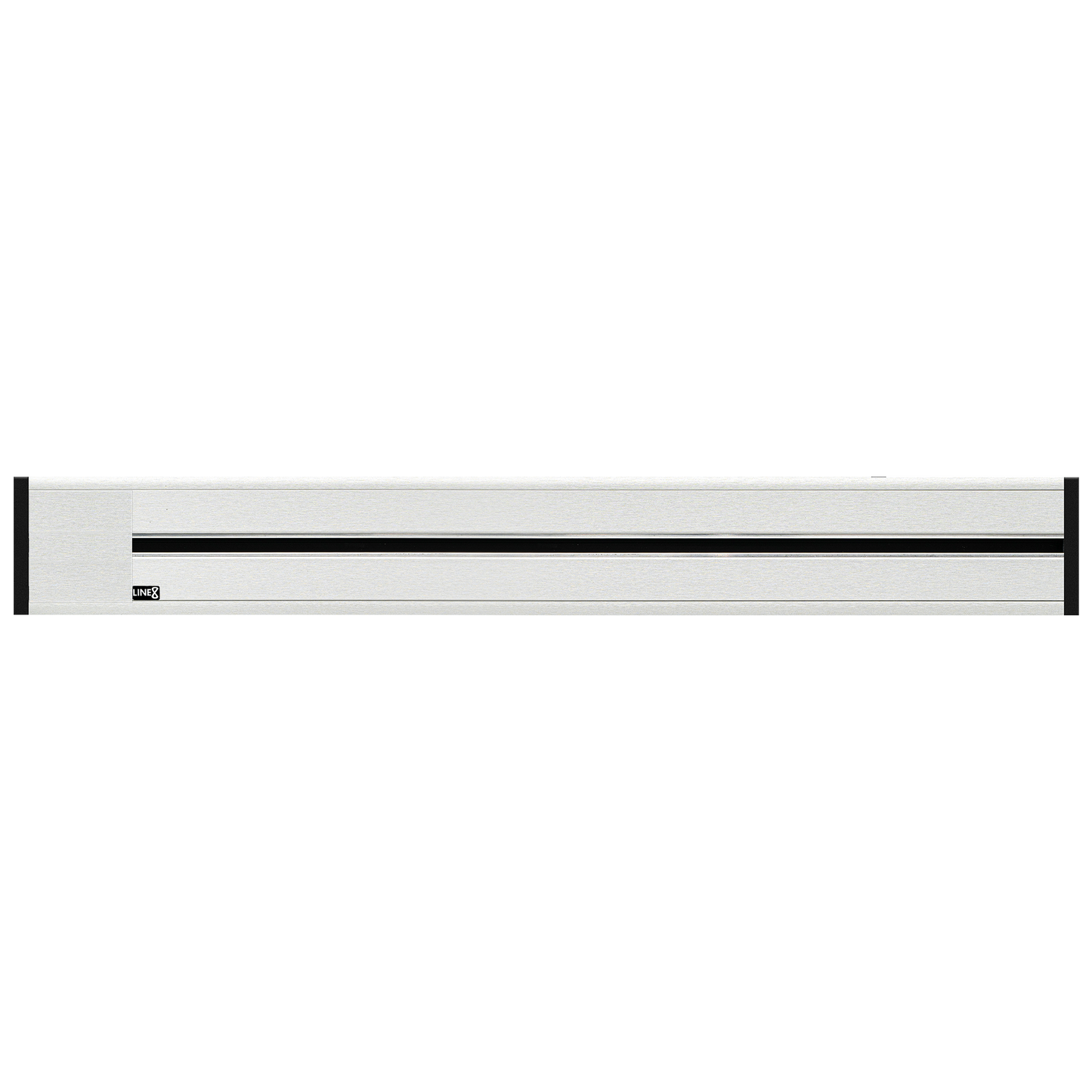 Line8 Model R Recessed Power Track  - Silver Hairline Finish