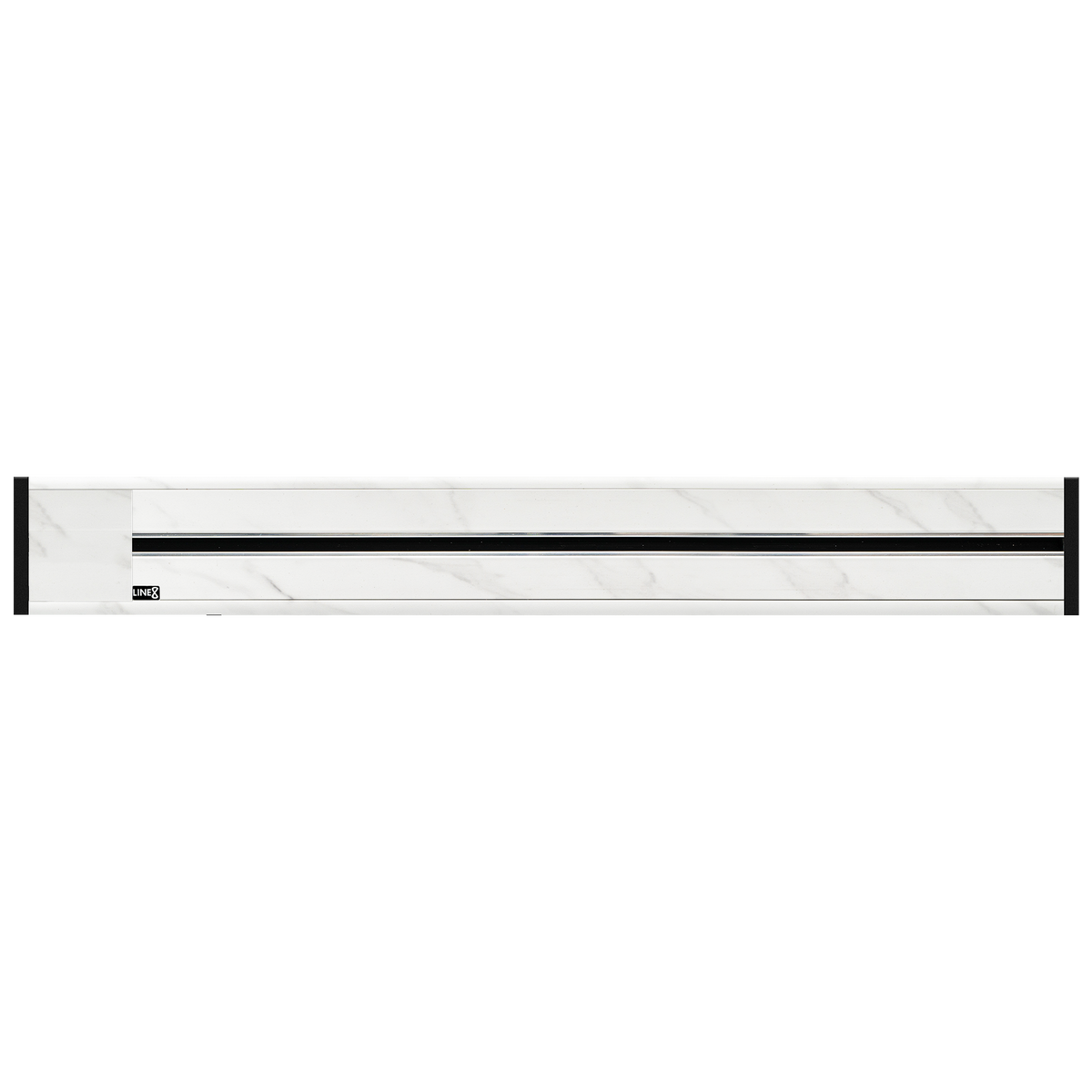 Line8 Model R Recessed Power Track  - Indian White Marble Finish