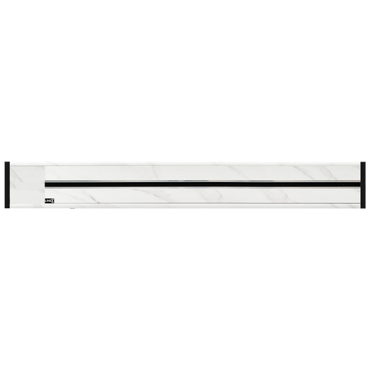 Line8 Model R Recessed Power Track  - Indian White Marble Finish