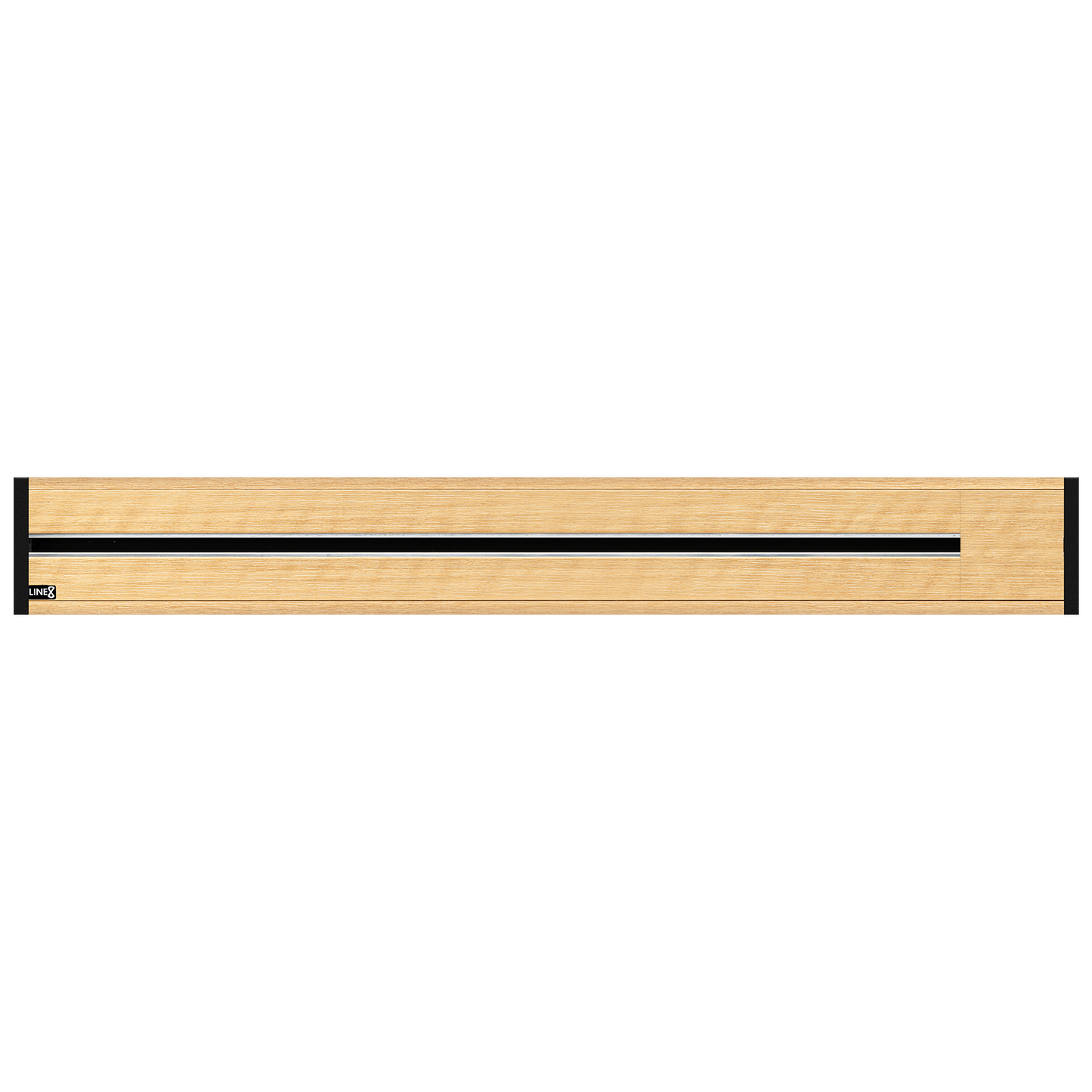 Line8 Model R Recessed Power Track - American Spruce Finish