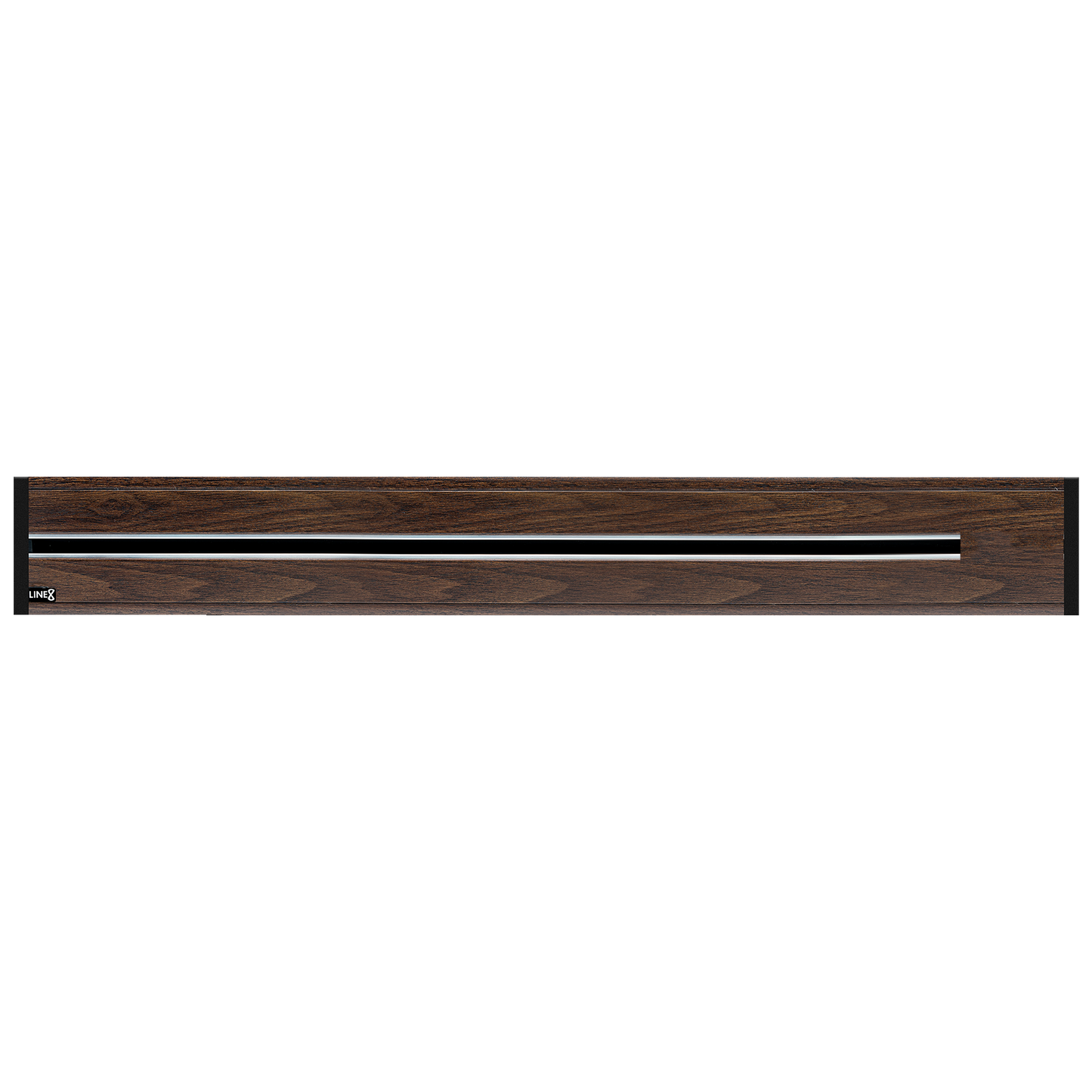 Line8 Model R Recessed Power Track  - Brazilian Rosewood Finish