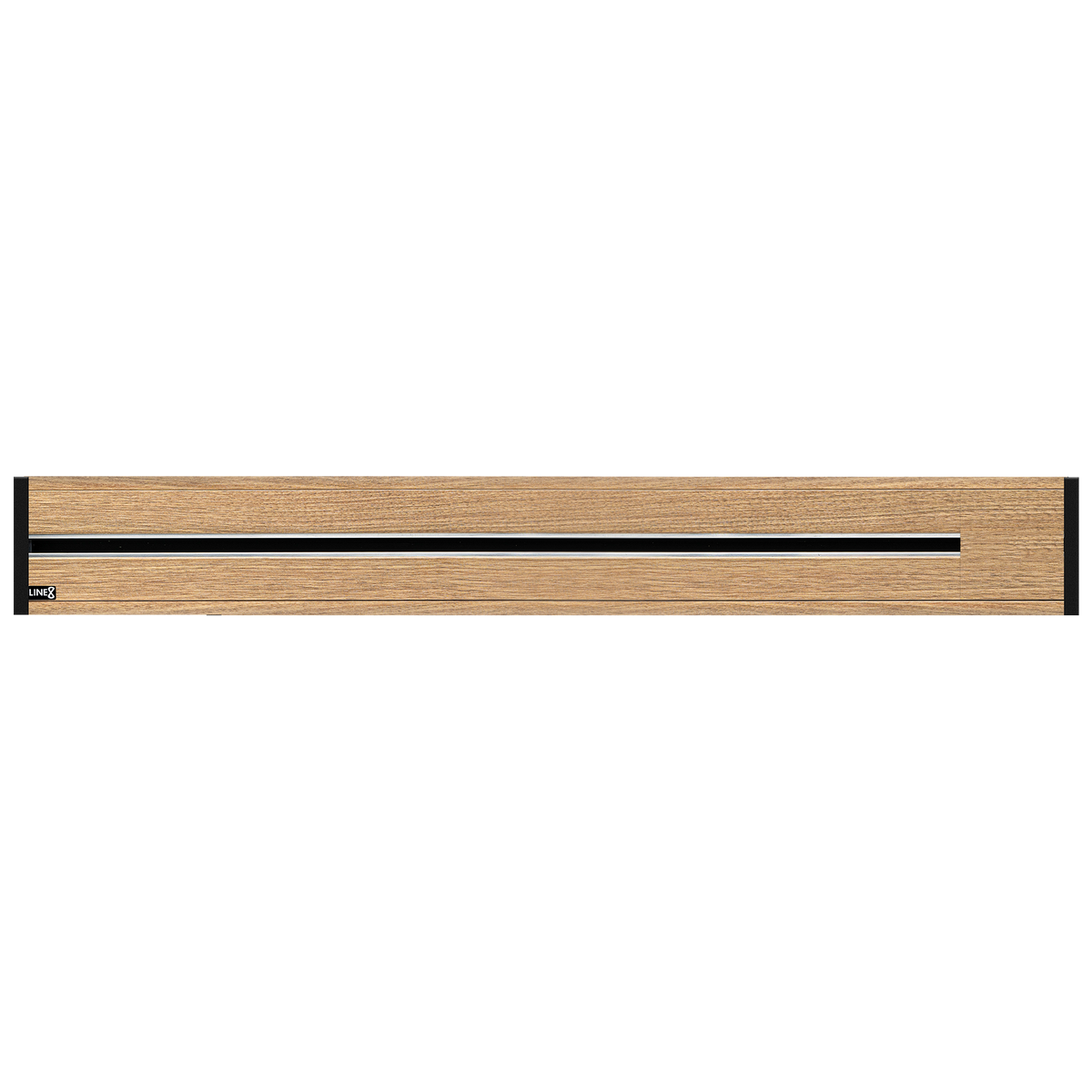 Line8 Model R Recessed Power Track - Burmese Teak Finish