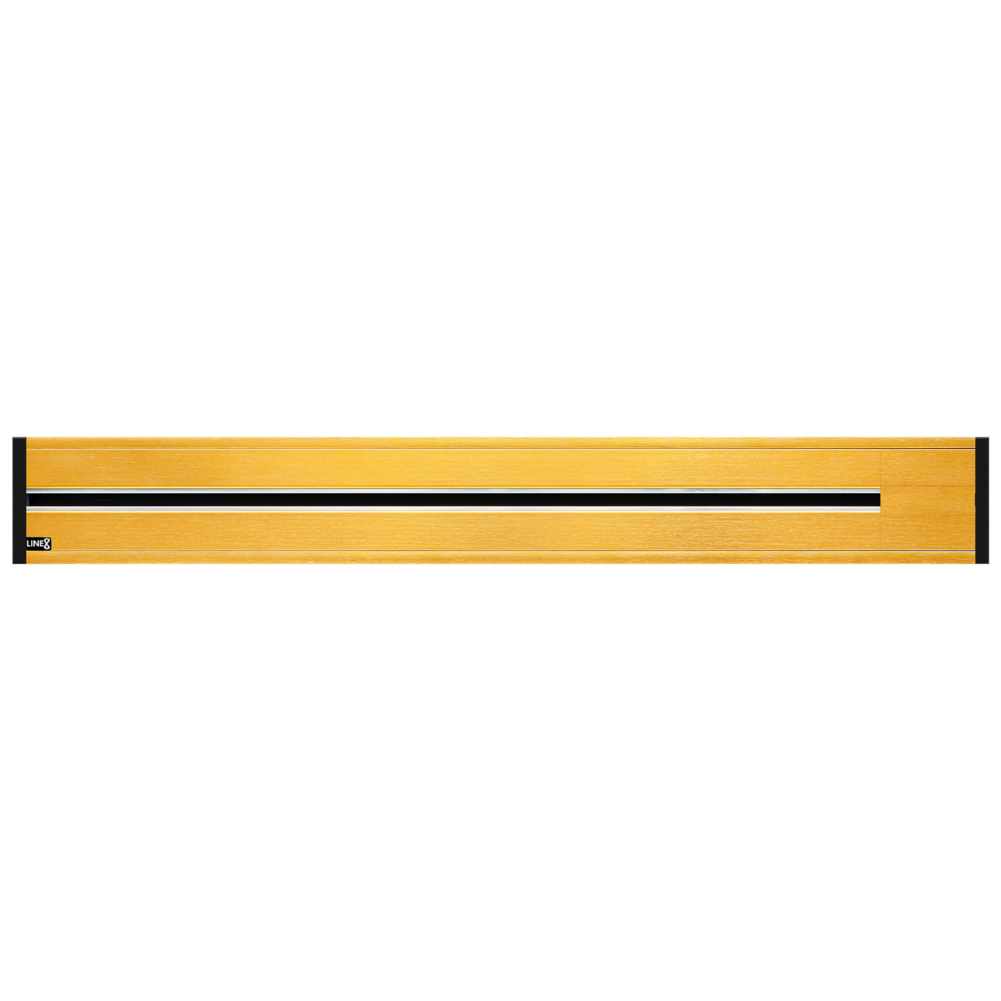 Line8 Model R Recessed Power Track - Gold Hairline Finish