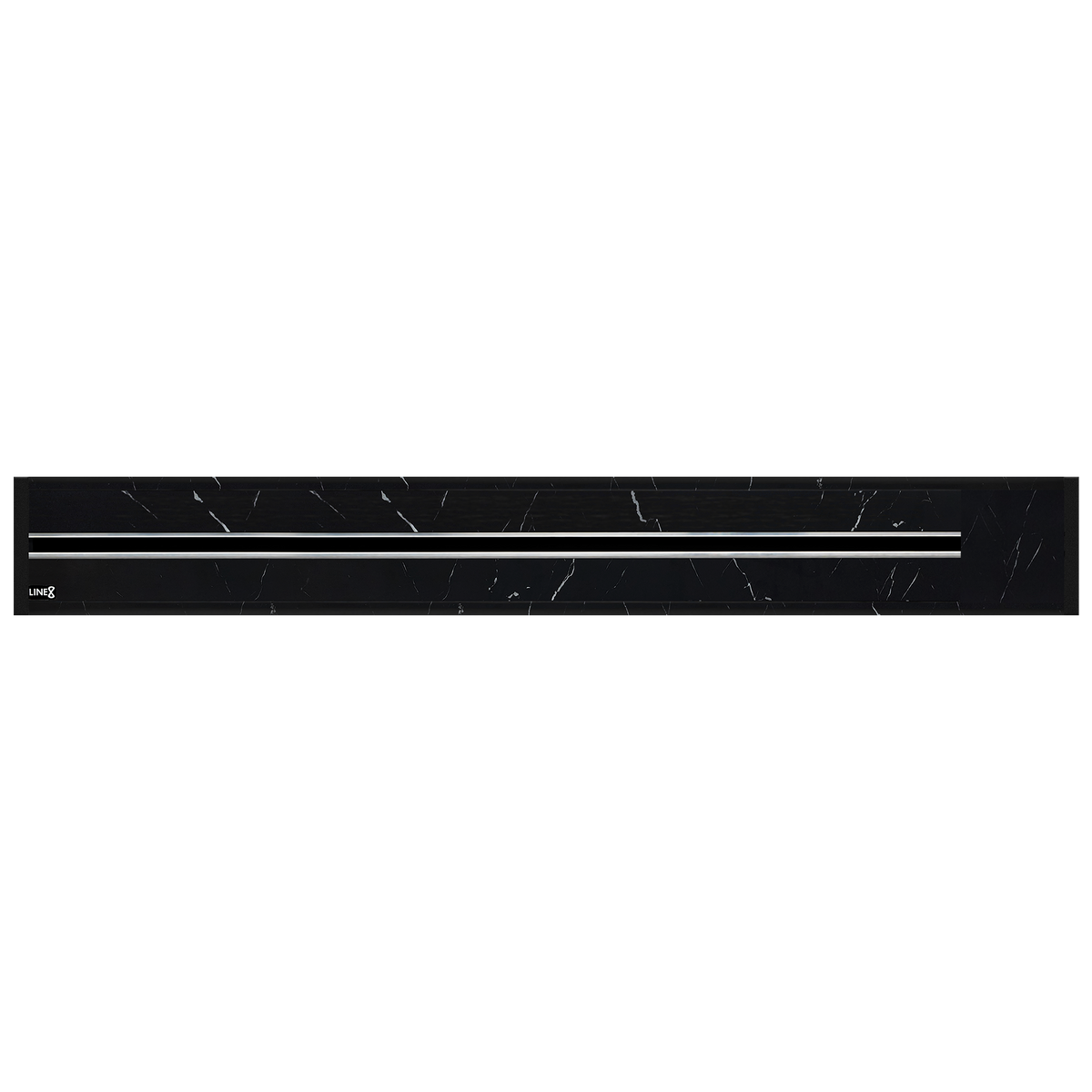 Line8 Model R Recessed Power Track  - Spanish Black Marble Finish