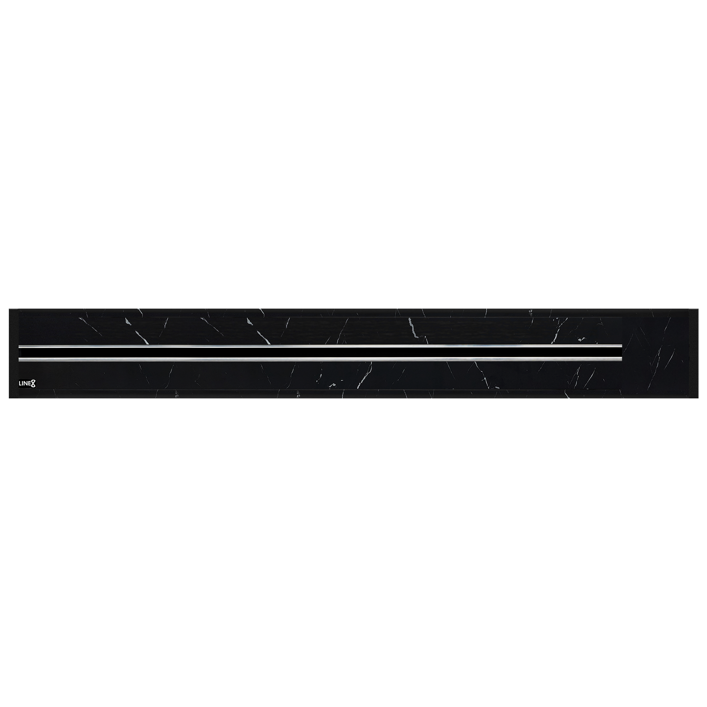 Line8 Model R Recessed Power Track  - Spanish Black Marble Finish