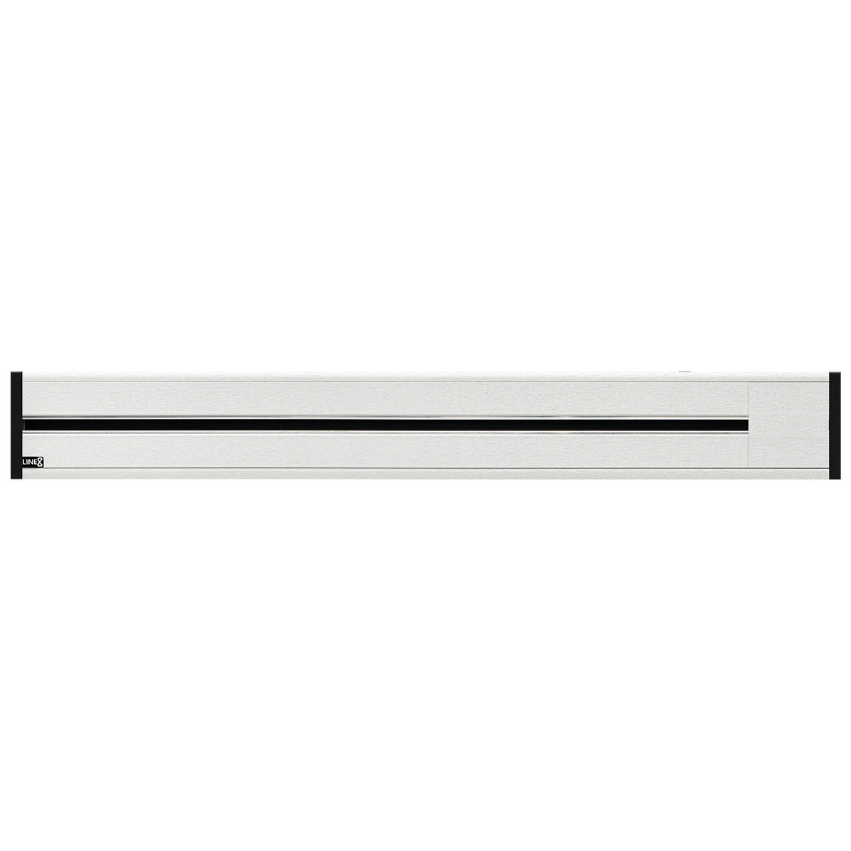 Line8 Model R Recessed Power Track  - Silver Hairline Finish