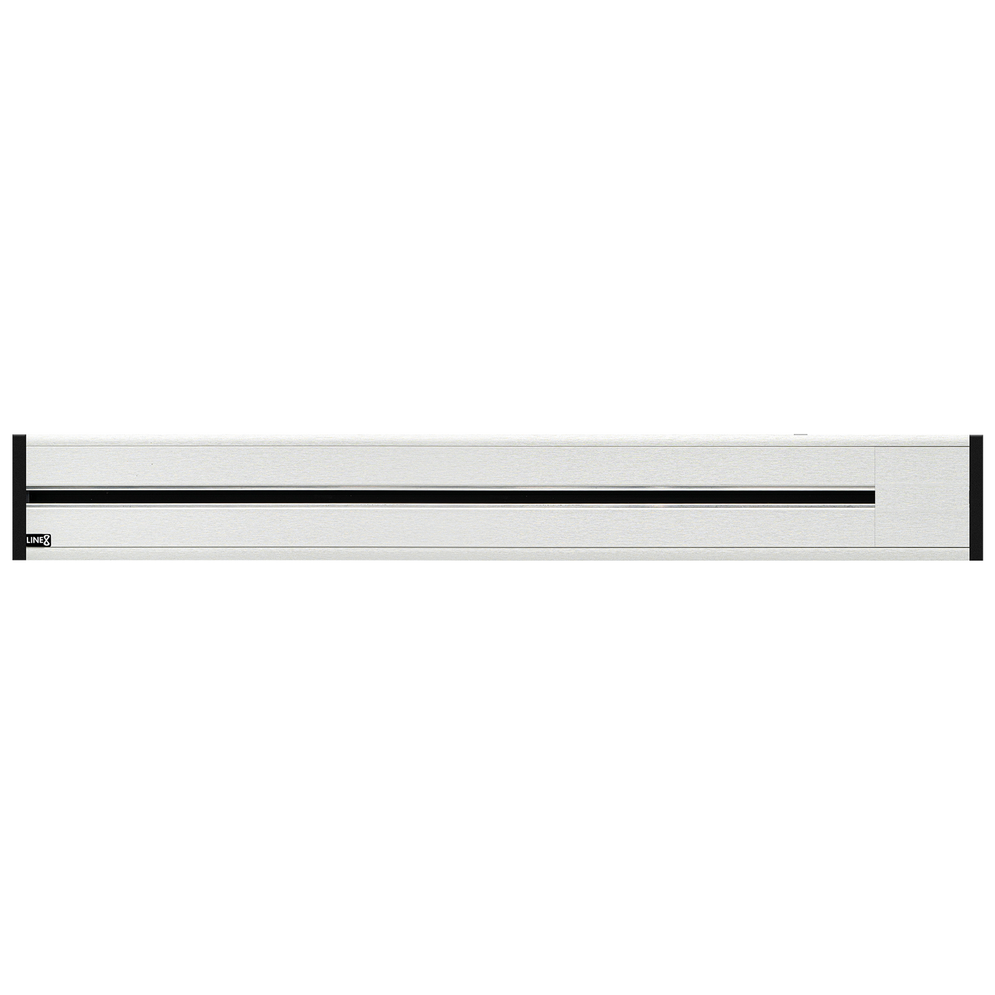 Line8 Model R Recessed Power Track  - Silver Hairline Finish