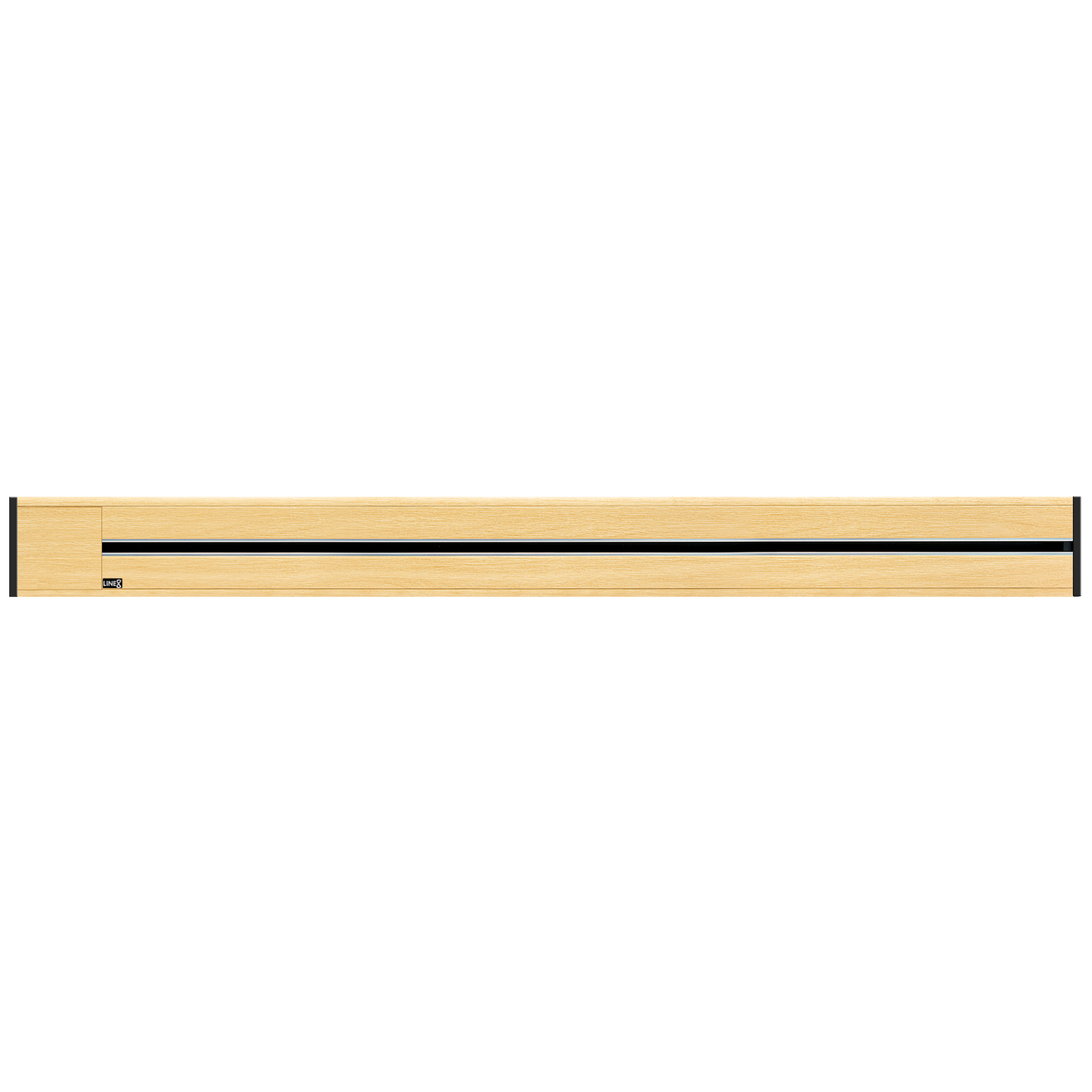 Line8 Model R Recessed Power Track - American Spruce Finish