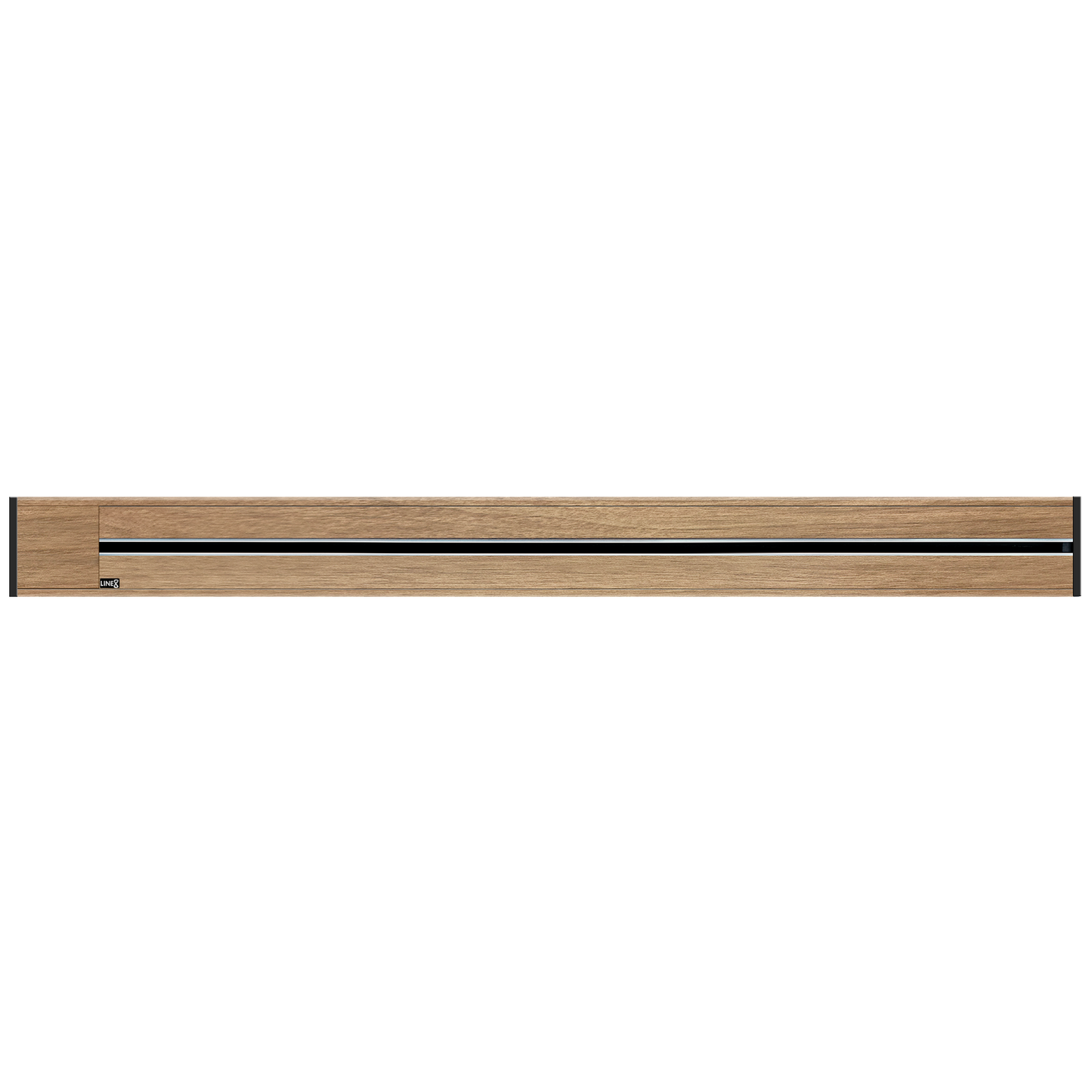 Line8 Model R Recessed Power Track - Burmese Teak Finish