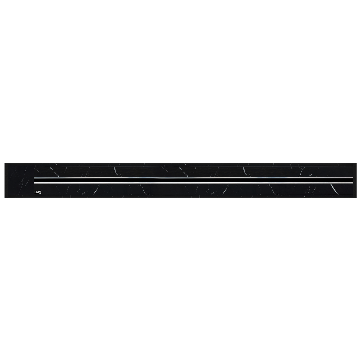 Line8 Model R Recessed Power Track  - Spanish Black Marble Finish