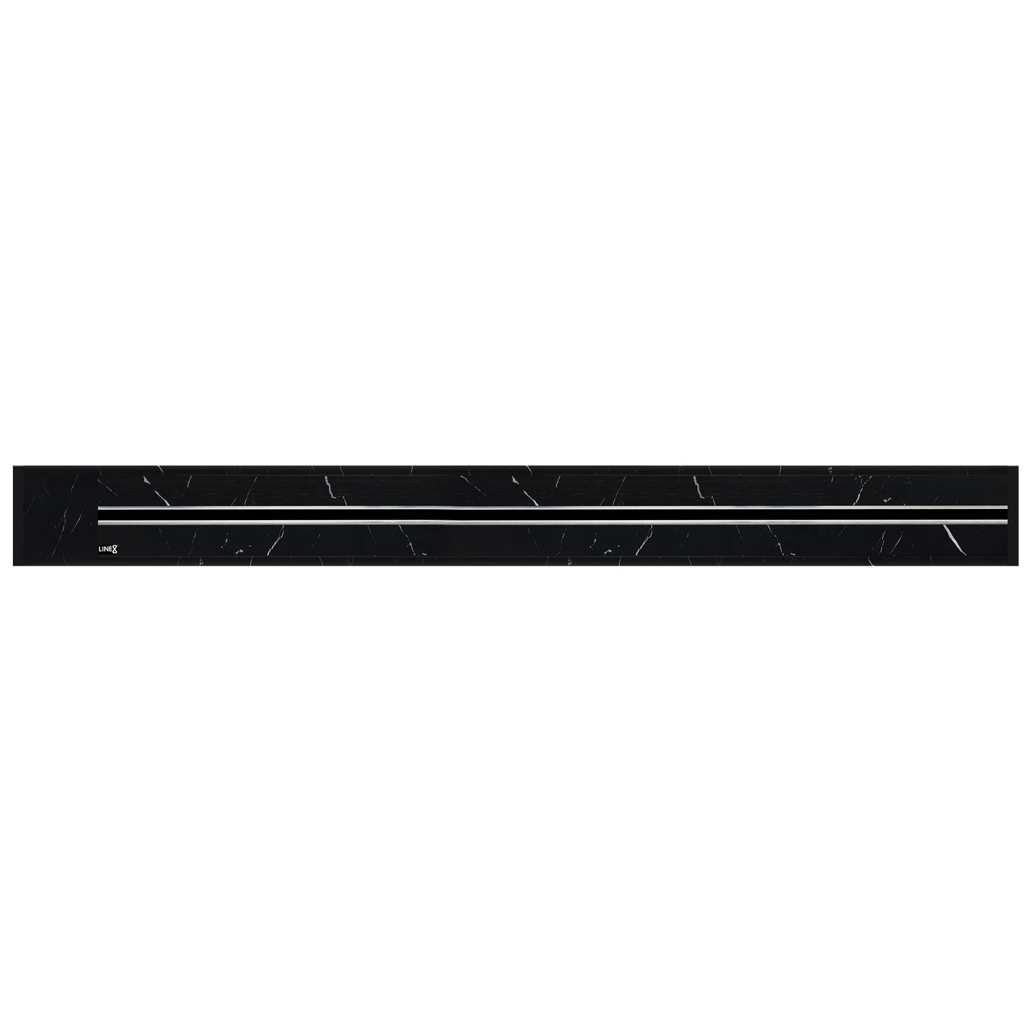 Line8 Model R Recessed Power Track  - Spanish Black Marble Finish