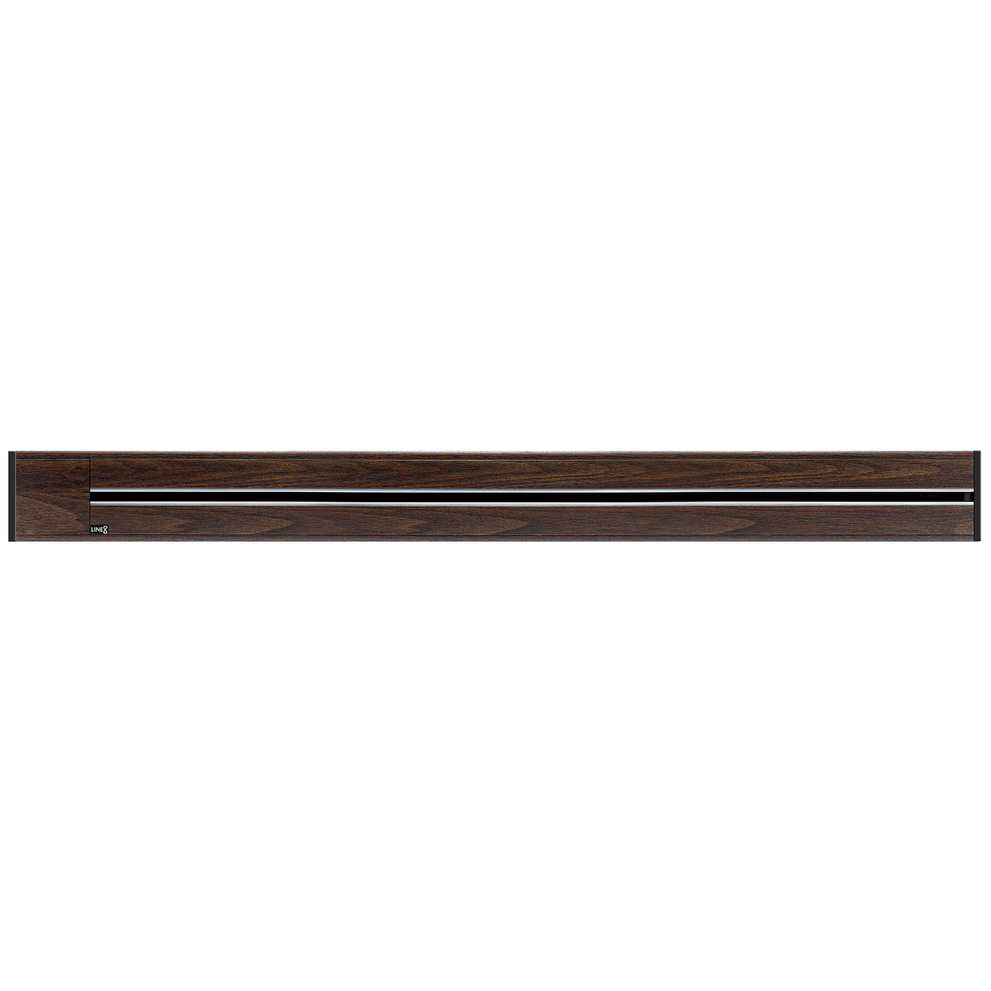 Line8 Model R Recessed Power Track  - Brazilian Rosewood Finish