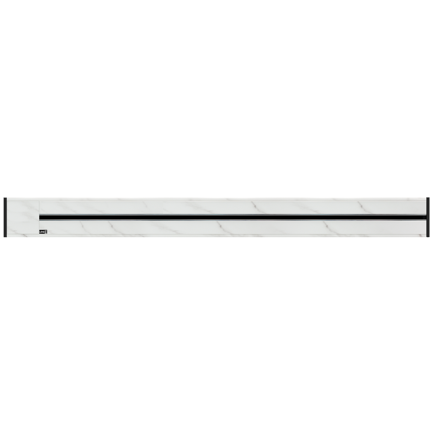 Line8 Model R Recessed Power Track  - Indian White Marble Finish