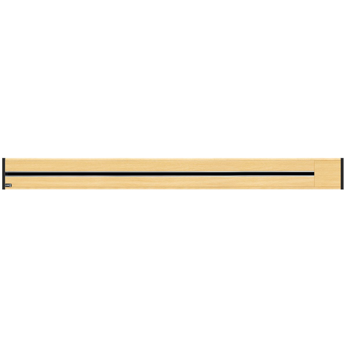 Line8 Model R Recessed Power Track - American Spruce Finish