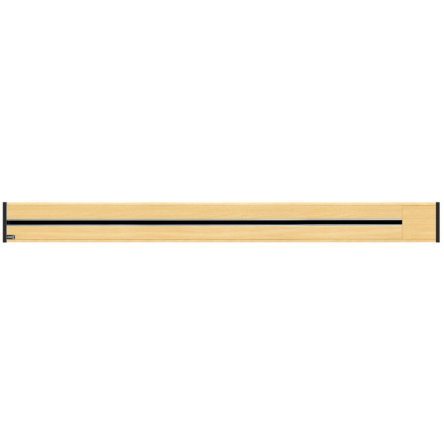 Line8 Model R Recessed Power Track - American Spruce Finish