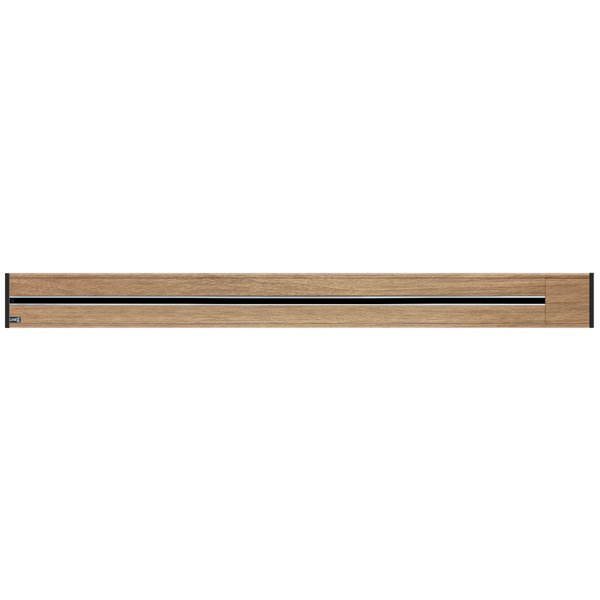 Line8 Model R Recessed Power Track - Burmese Teak Finish