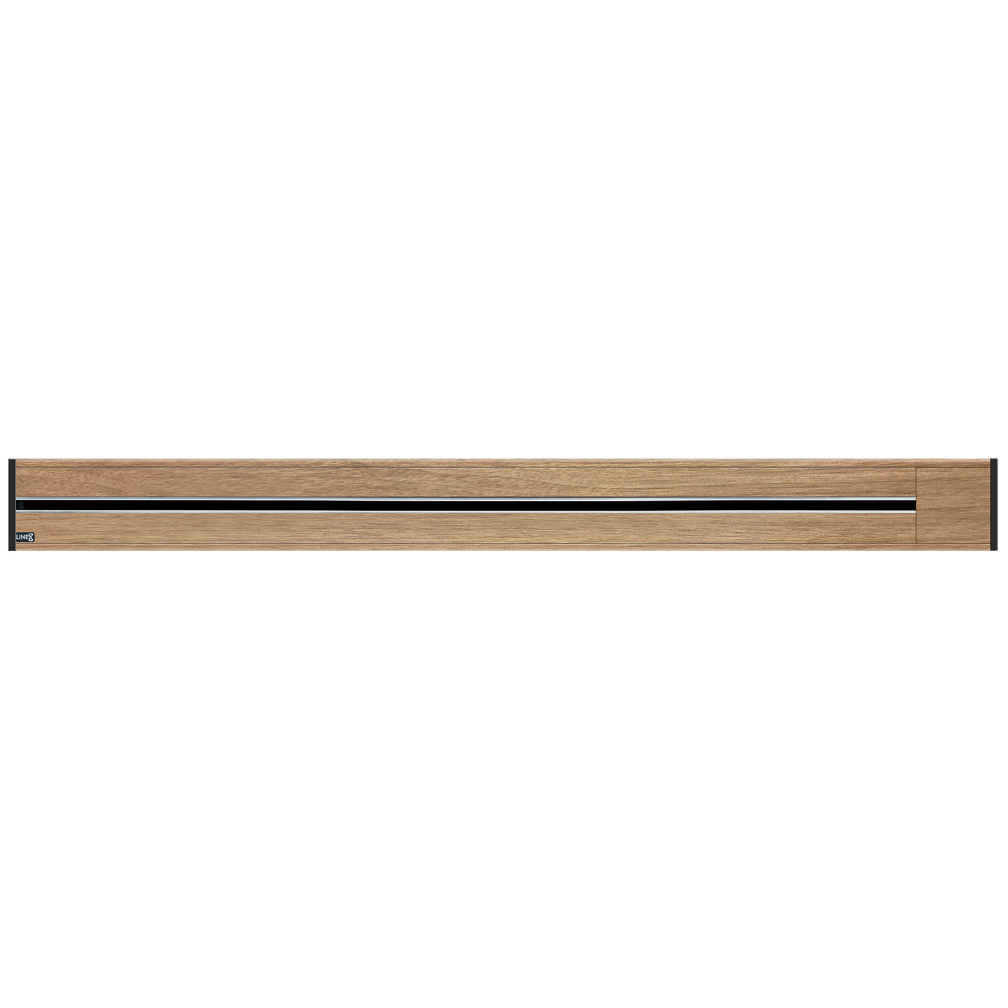 Line8 Model R Recessed Power Track - Burmese Teak Finish
