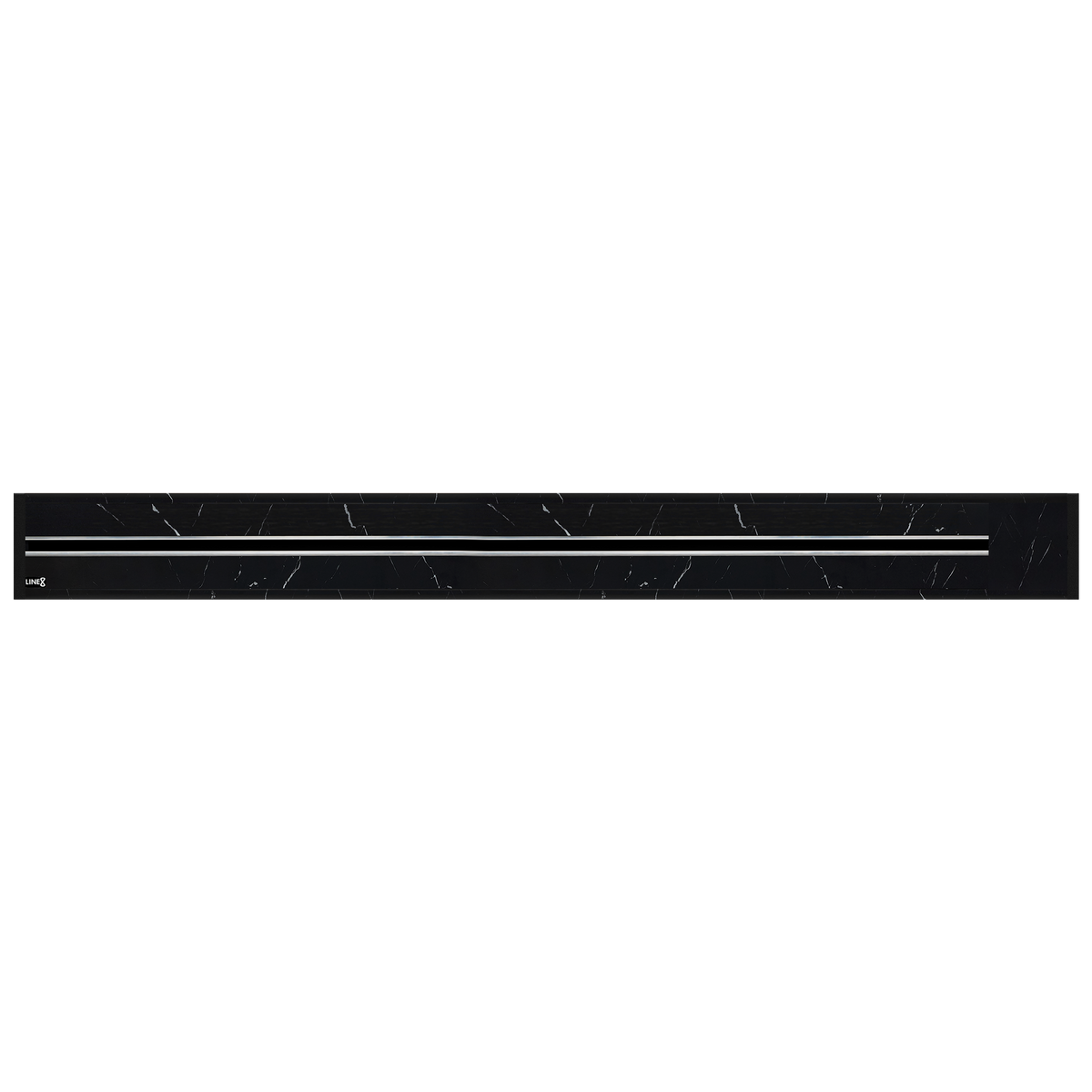 Line8 Model R Recessed Power Track  - Spanish Black Marble Finish