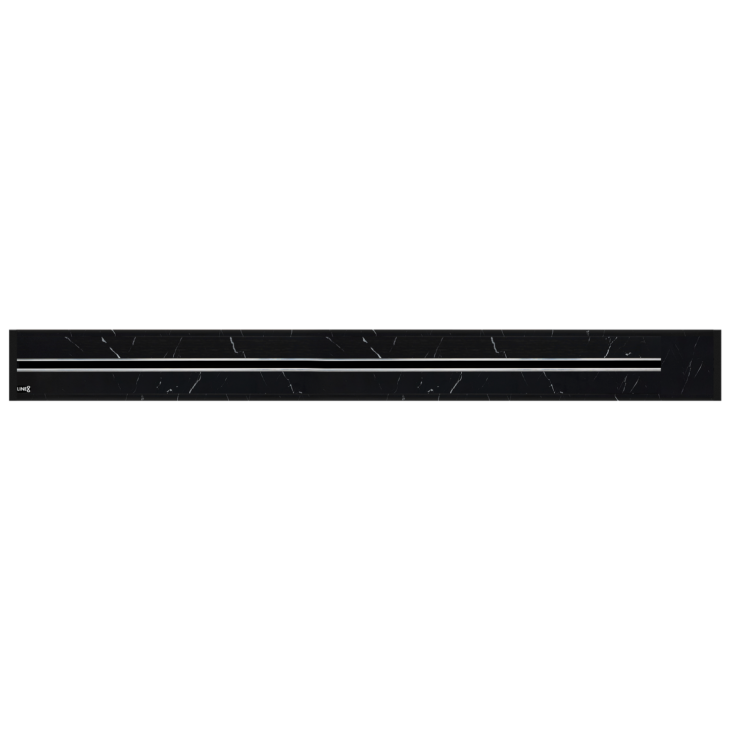 Line8 Model R Recessed Power Track  - Spanish Black Marble Finish