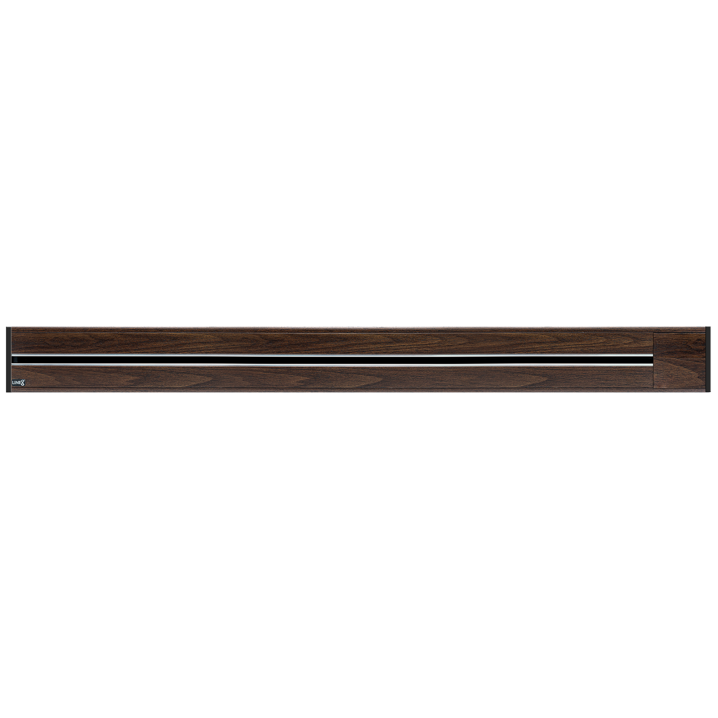Line8 Model R Recessed Power Track  - Brazilian Rosewood Finish