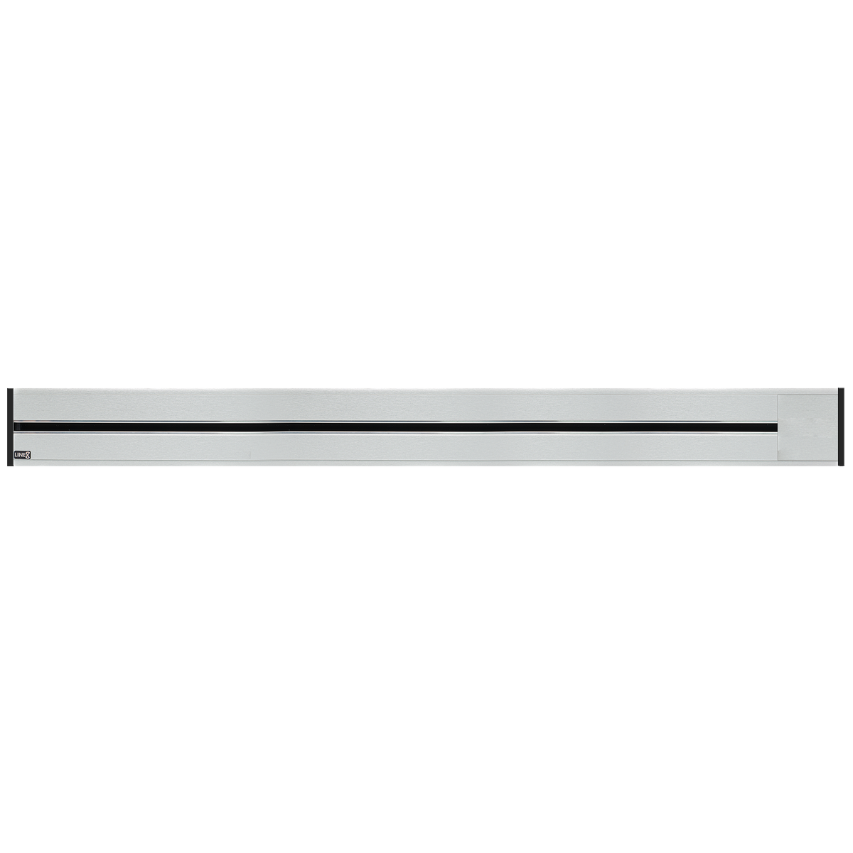 Line8 Model R Recessed Power Track  - Silver Hairline Finish