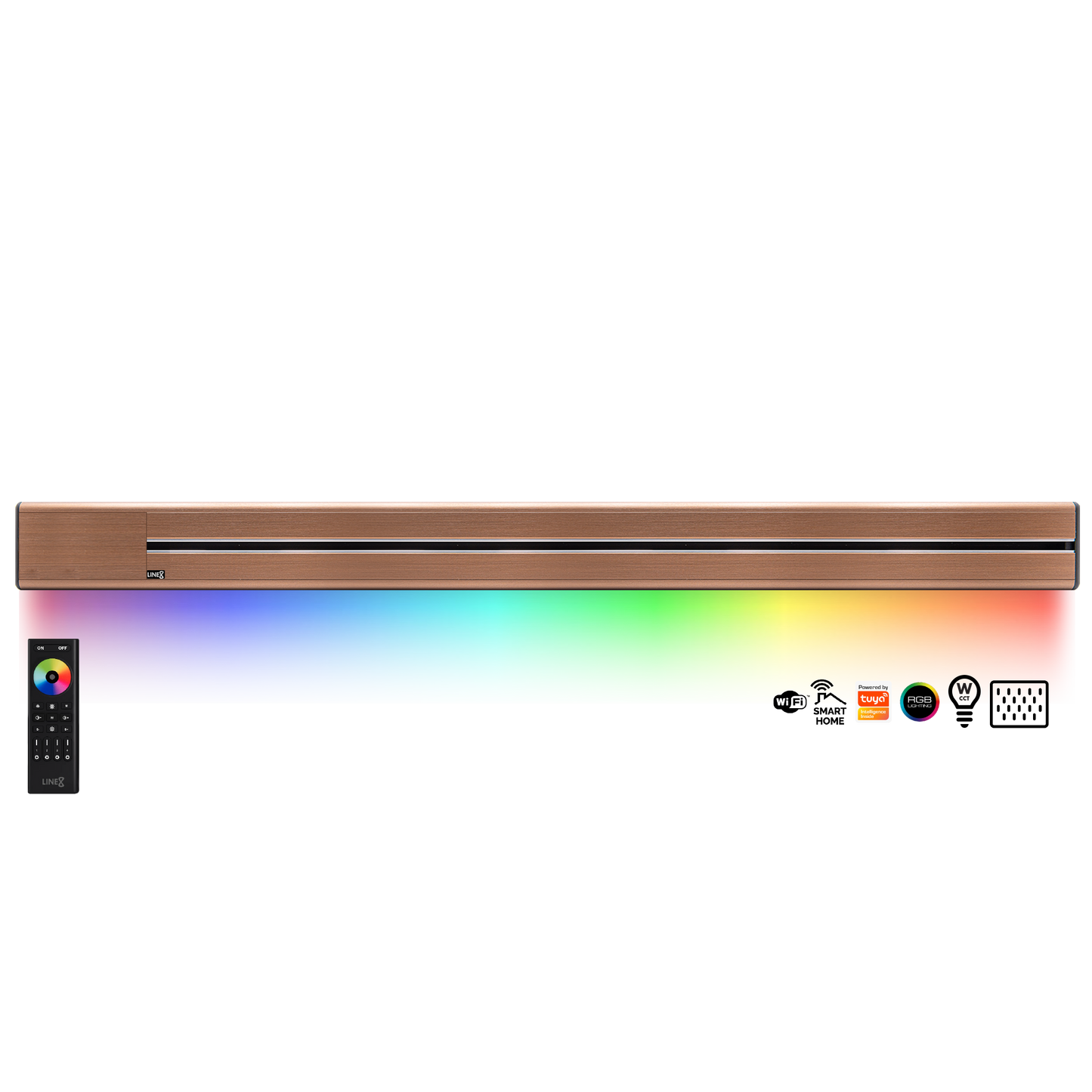 Line8 Model SL Surface Light Power Track - Rose Gold Finish