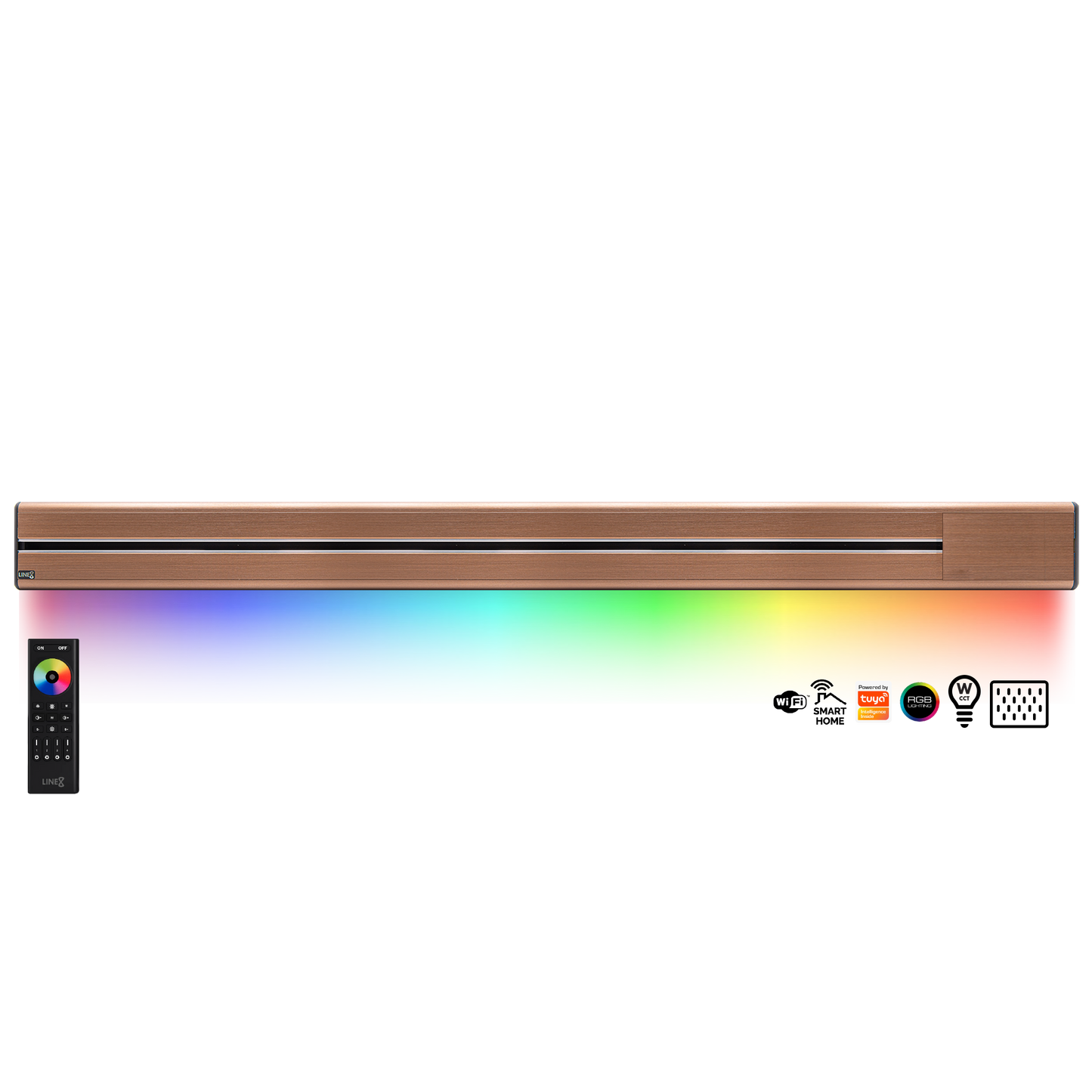 Line8 Model SL Surface Light Power Track - Rose Gold Finish