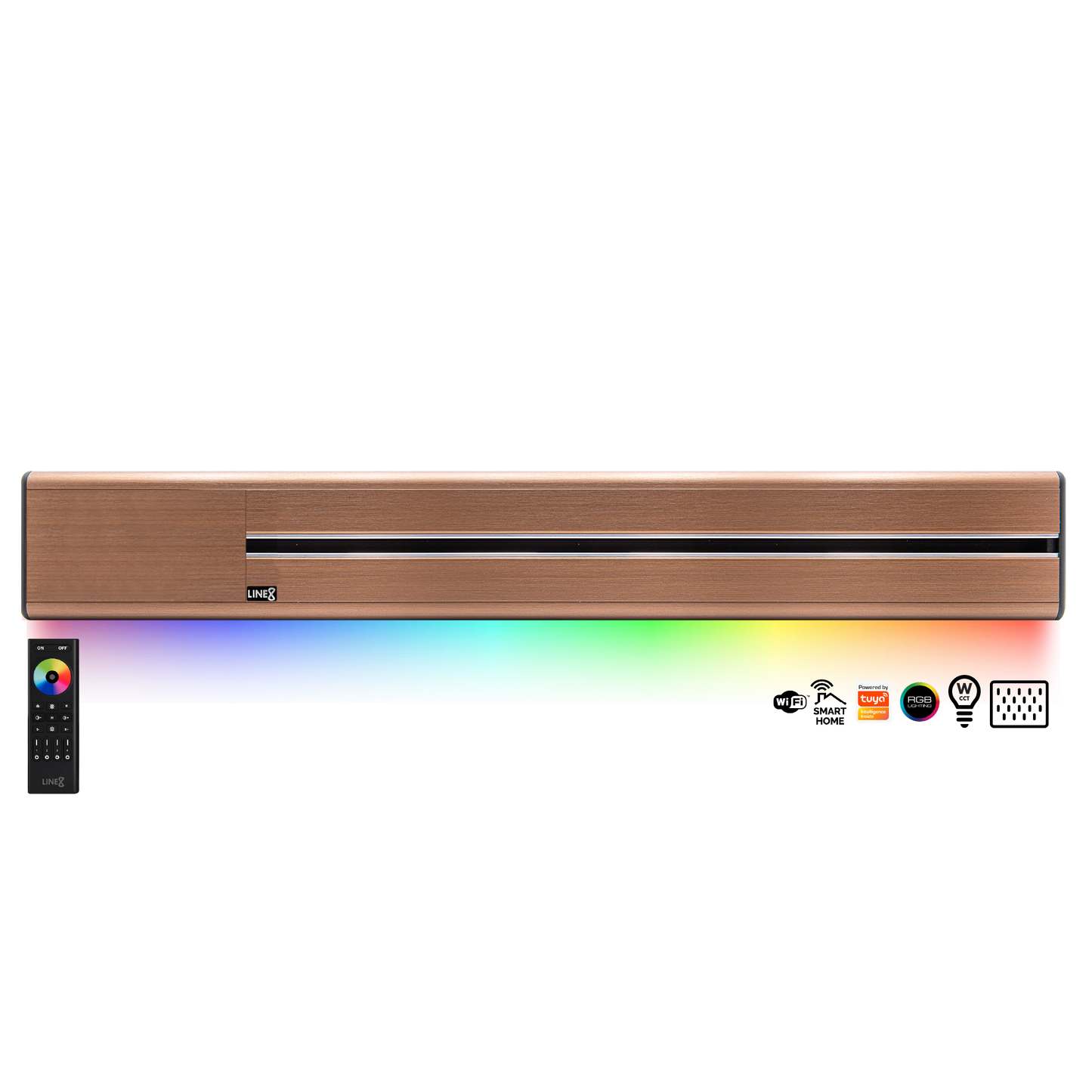 Line8 Model SL Surface Light Power Track - Rose Gold Finish