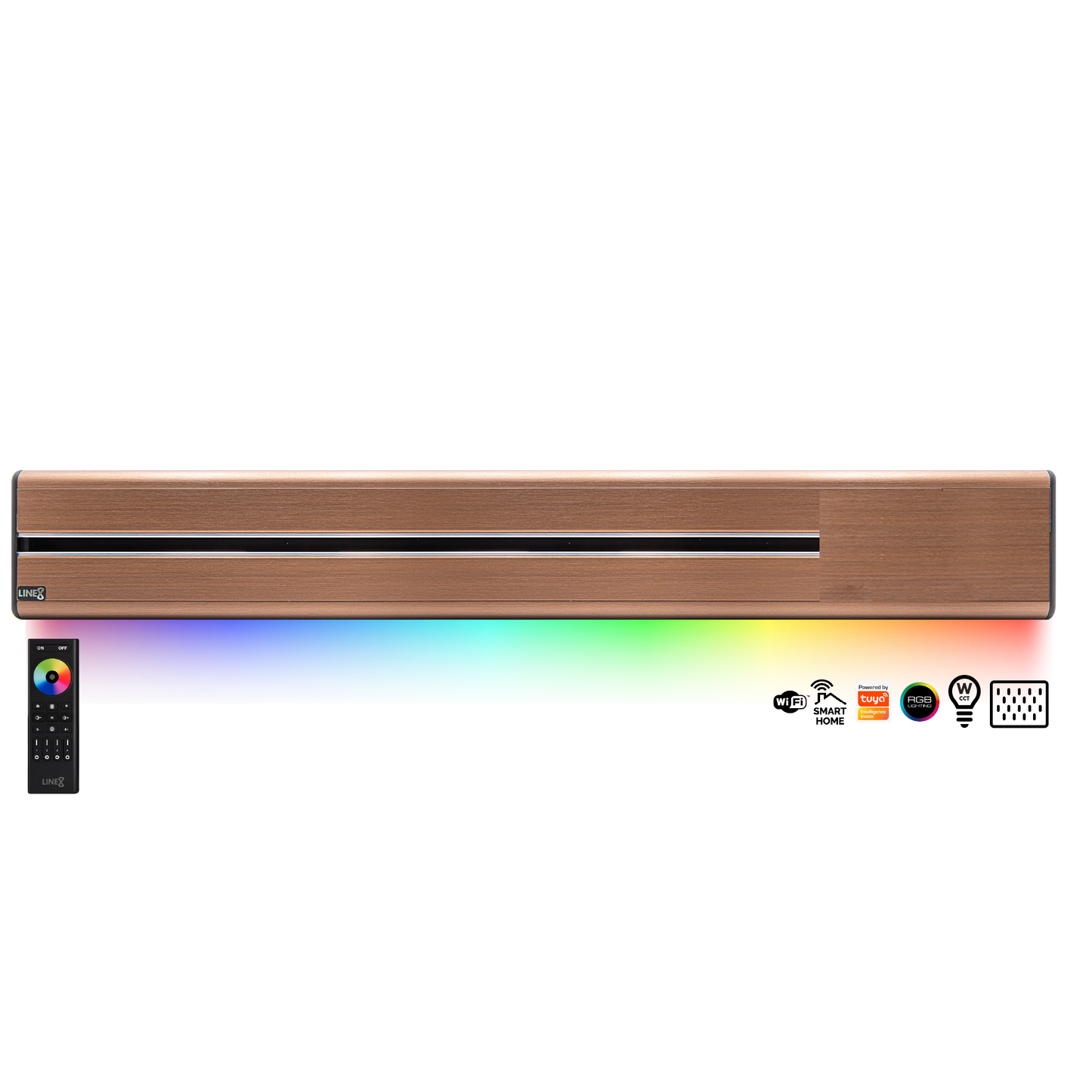 Line8 Model SL Surface Light Power Track - Rose Gold Finish