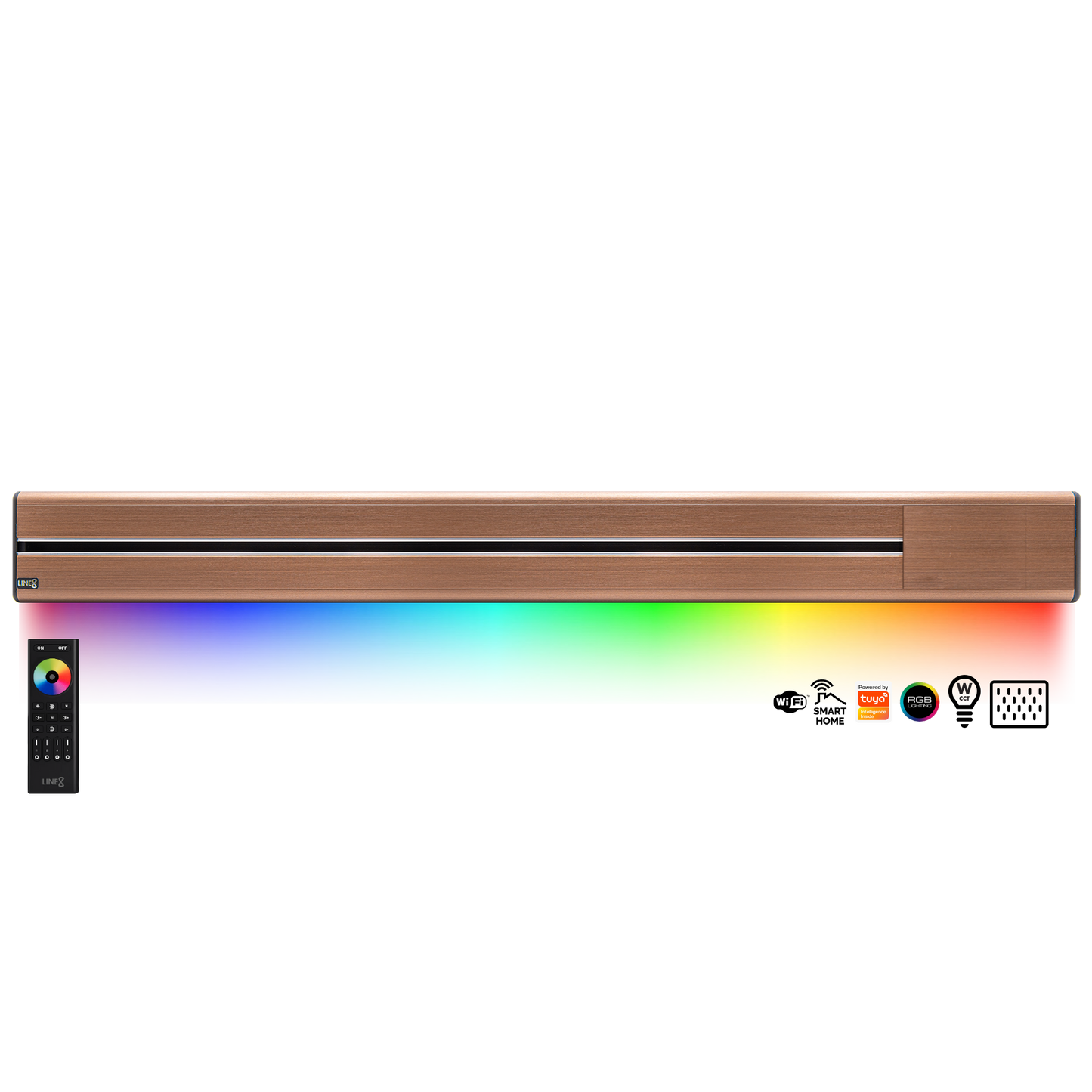 Line8 Model SL Surface Light Power Track - Rose Gold Finish
