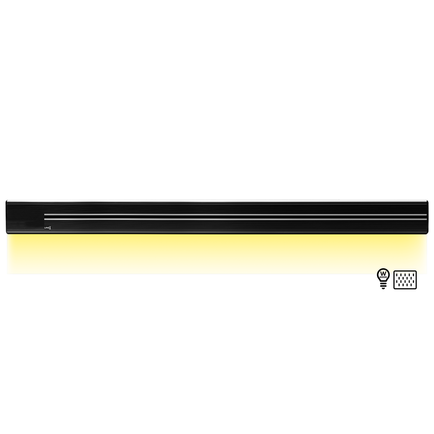 Line8 Model SL Surface Light Power Track - Black Hairline Finish