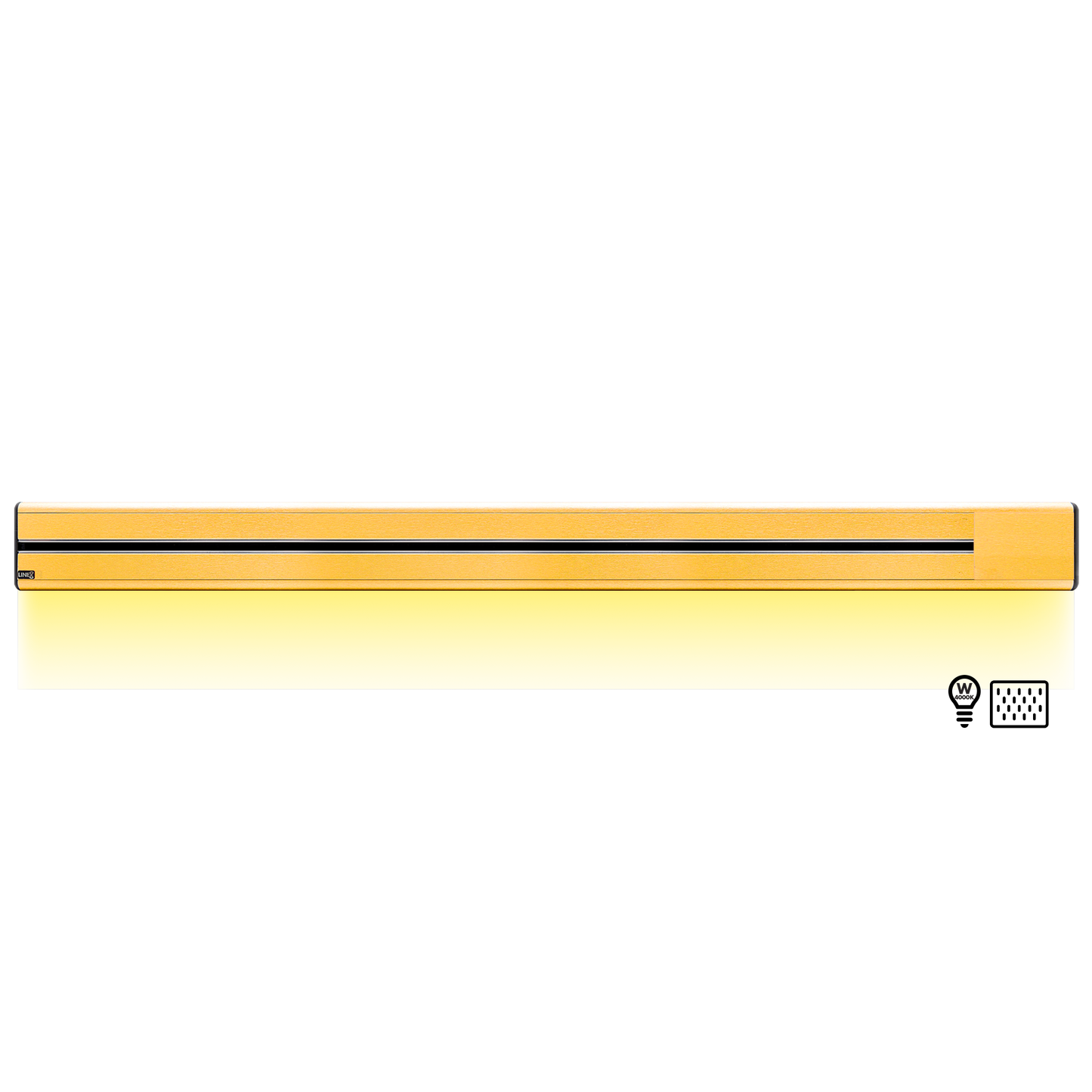 Line8 Model SL Surface Light Power Track - Gold Hairline Finish