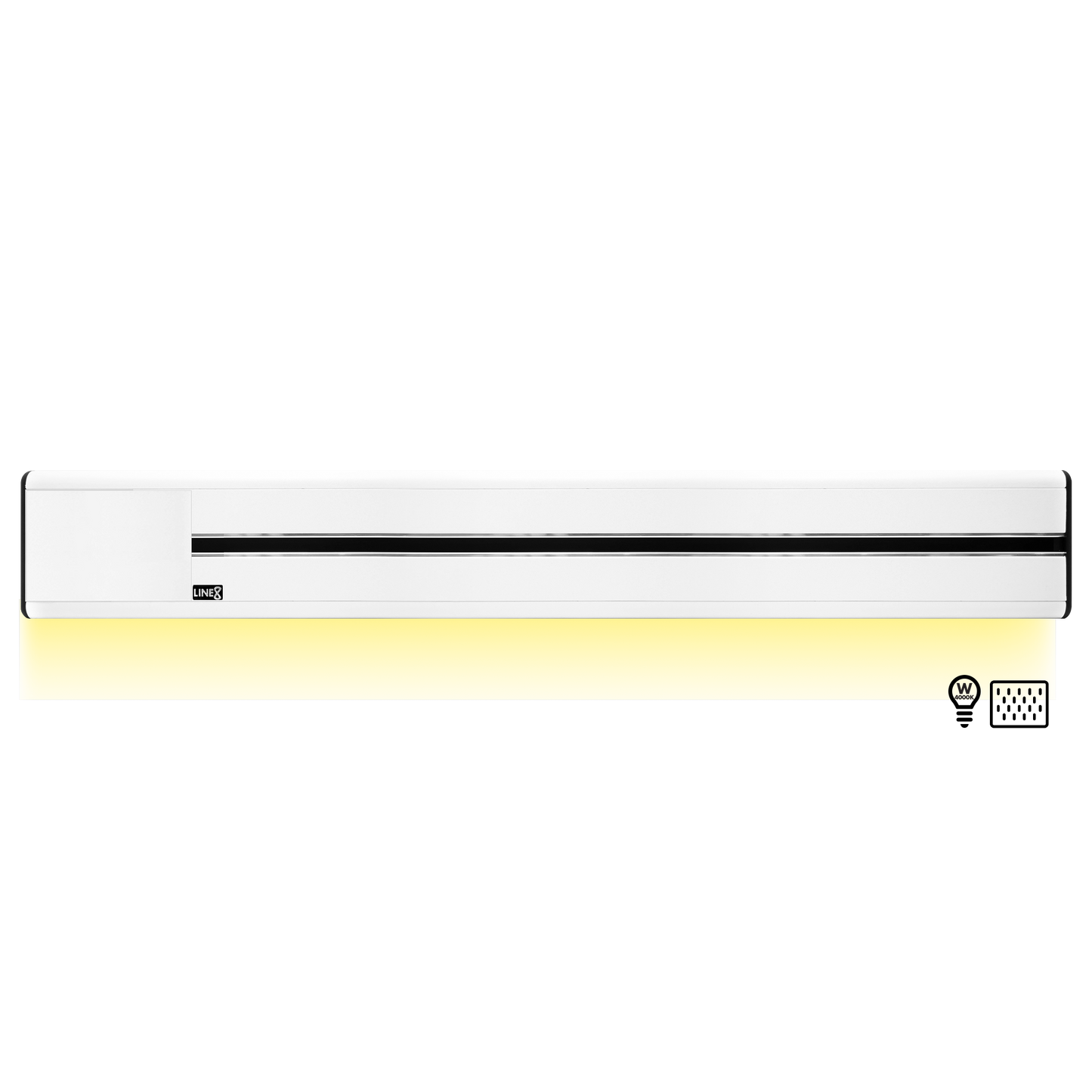 Line8 Model SL Surface Light Power Track - Pearl White Finish