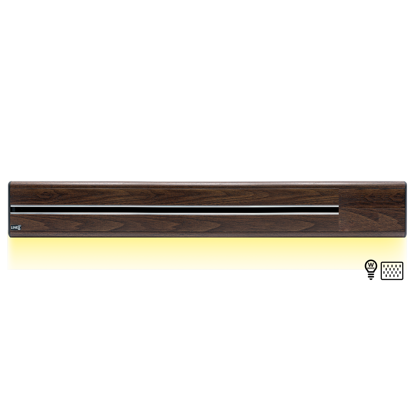 Line8 Model SL Surface Light Power Track - Brazilian Rosewood Finish
