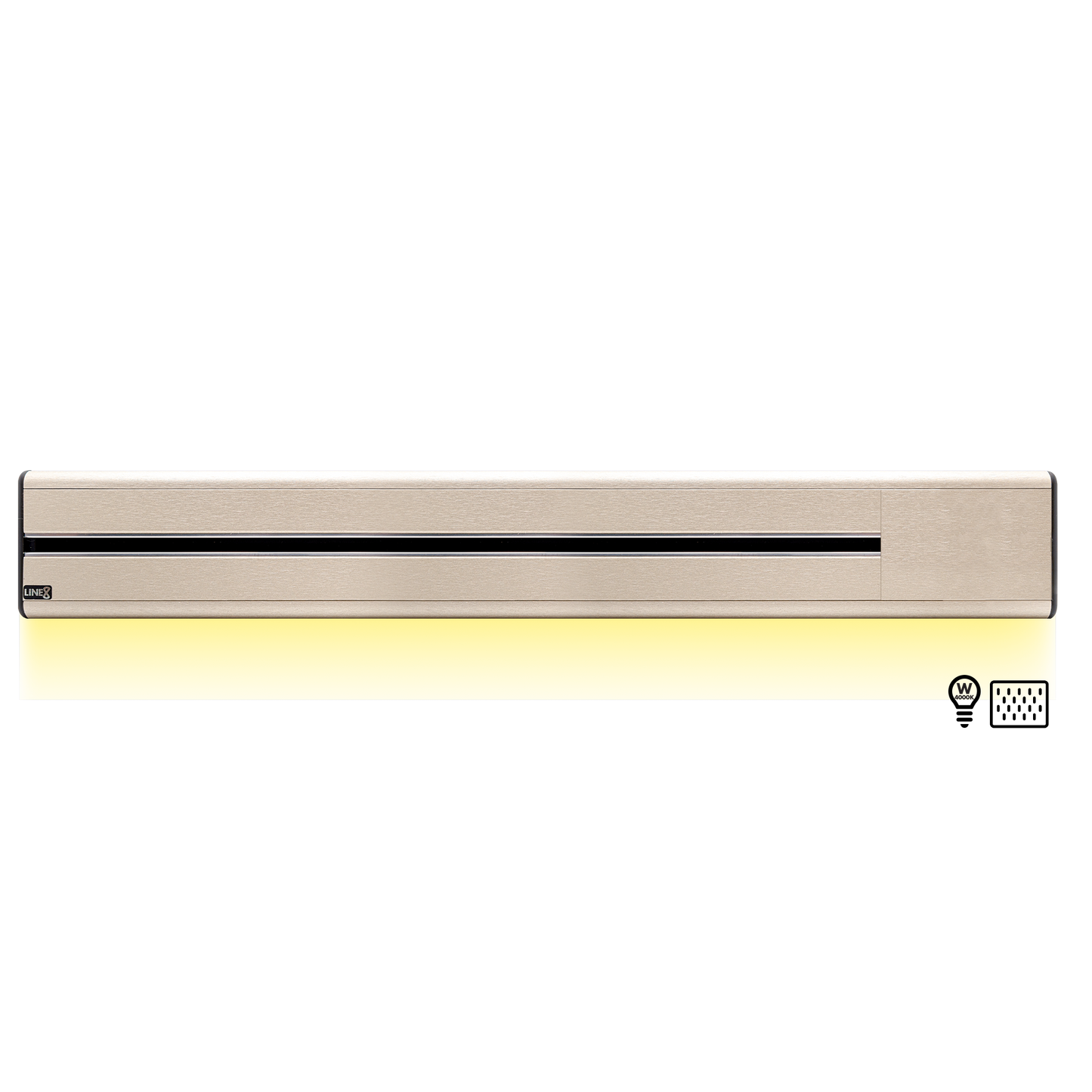 Line8 Model SL Surface Light Power Track - Champagne Gold Finish