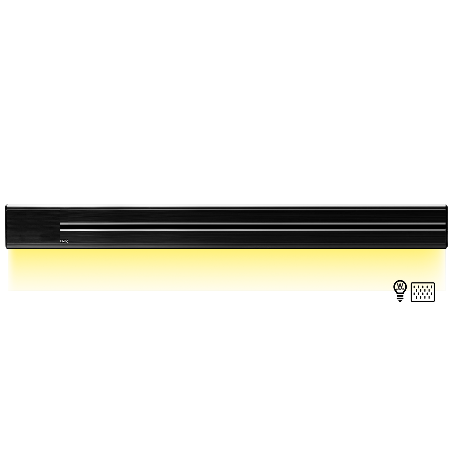 Line8 Model SL Surface Light Power Track - Black Hairline Finish