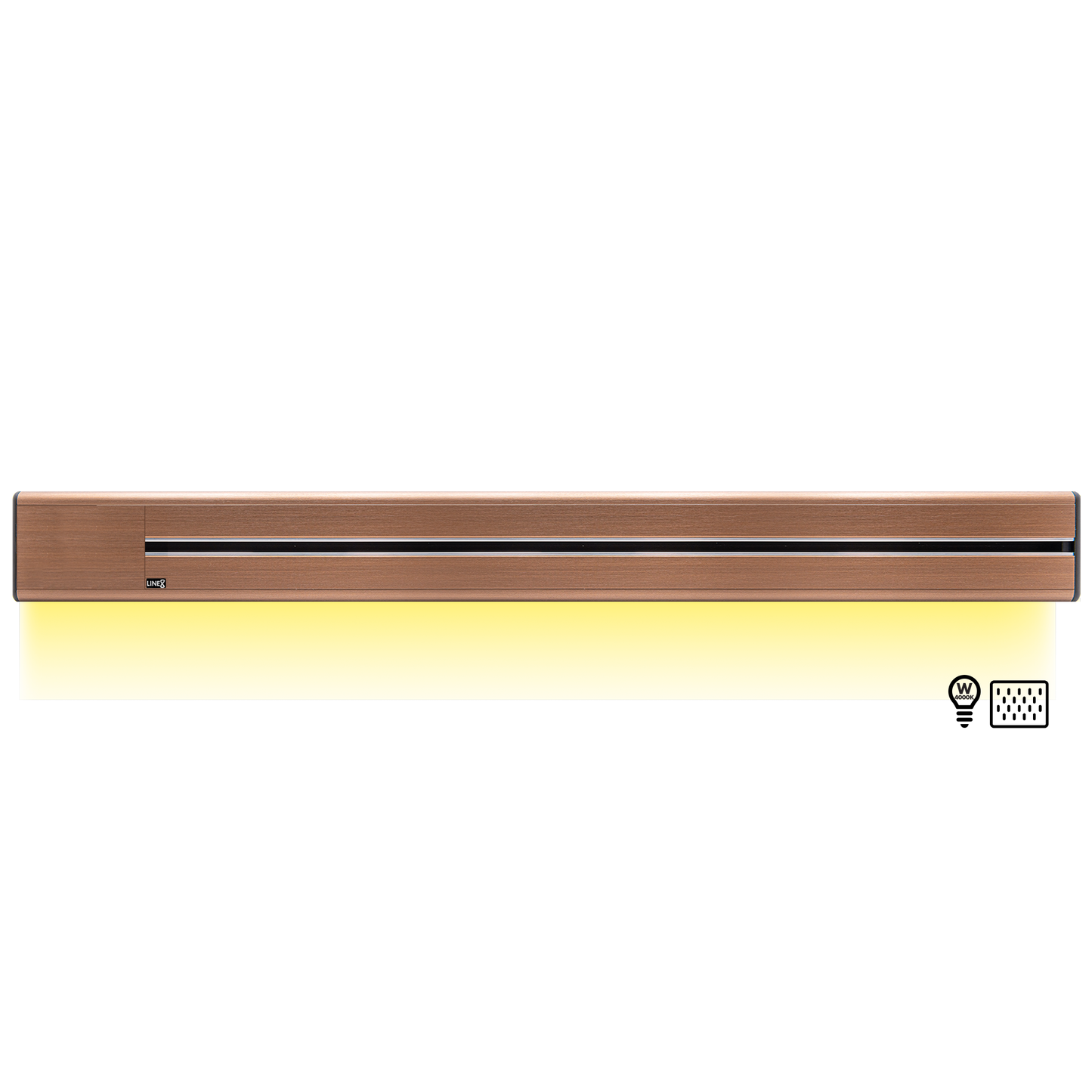 Line8 Model SL Surface Light Power Track - Rose Gold Finish
