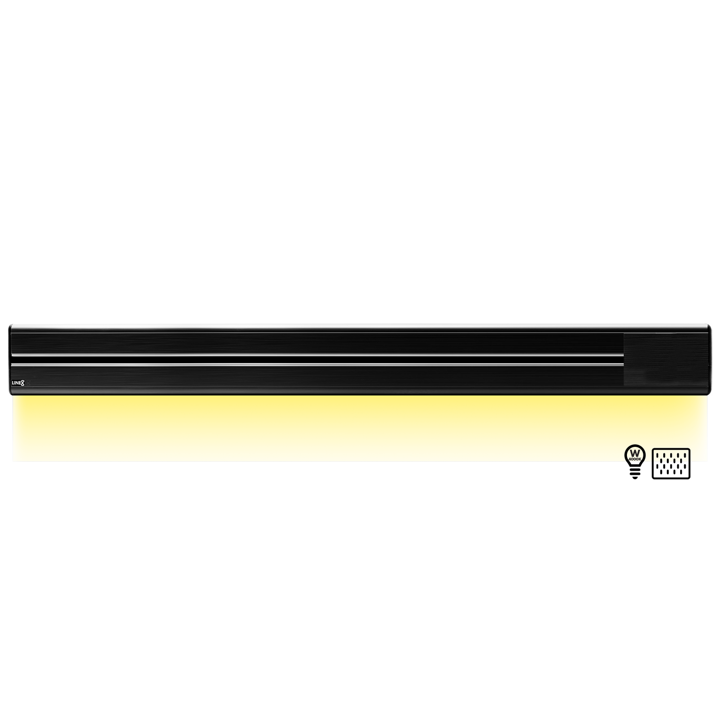 Line8 Model SL Surface Light Power Track - Black Hairline Finish