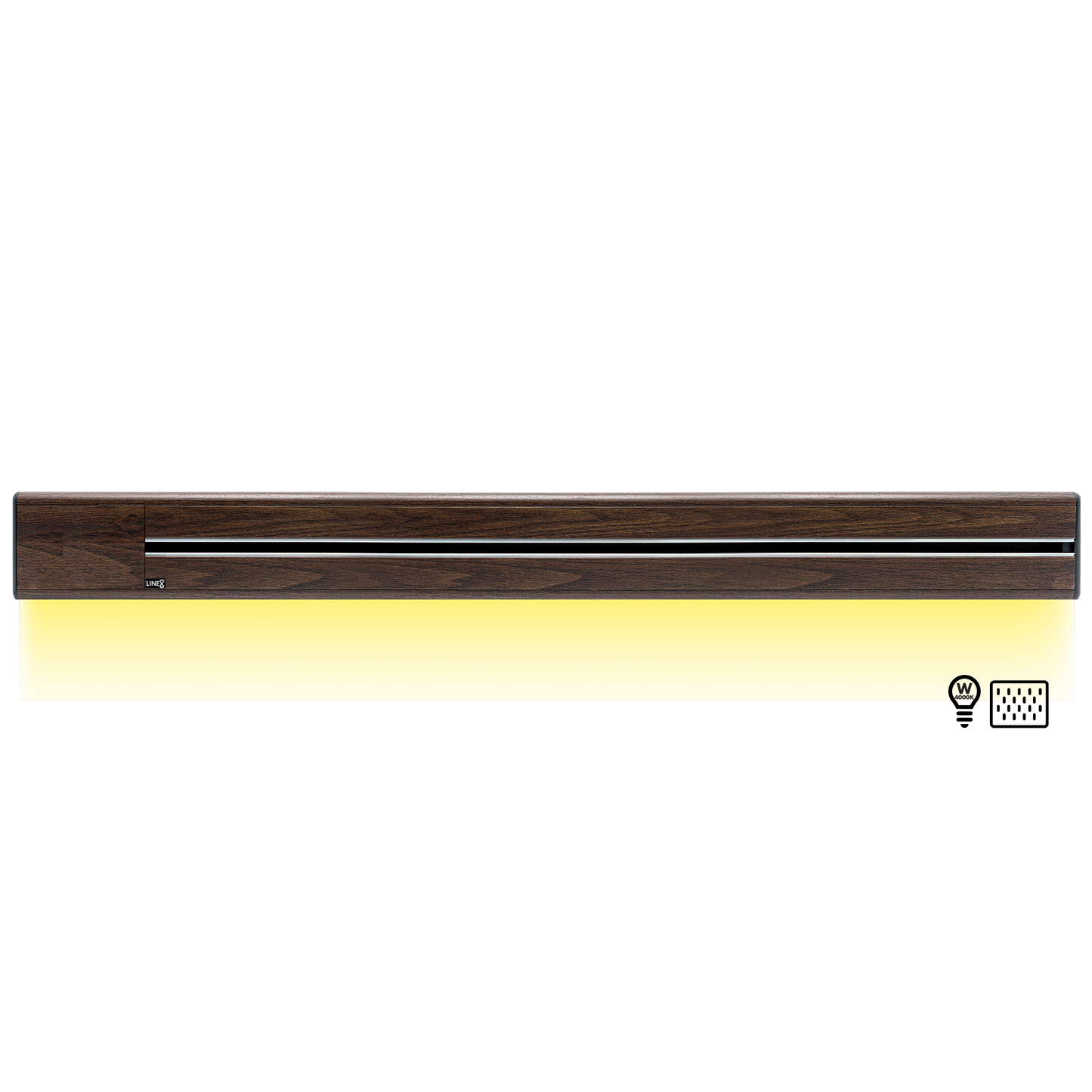 Line8 Model SL Surface Light Power Track - Brazilian Rosewood Finish