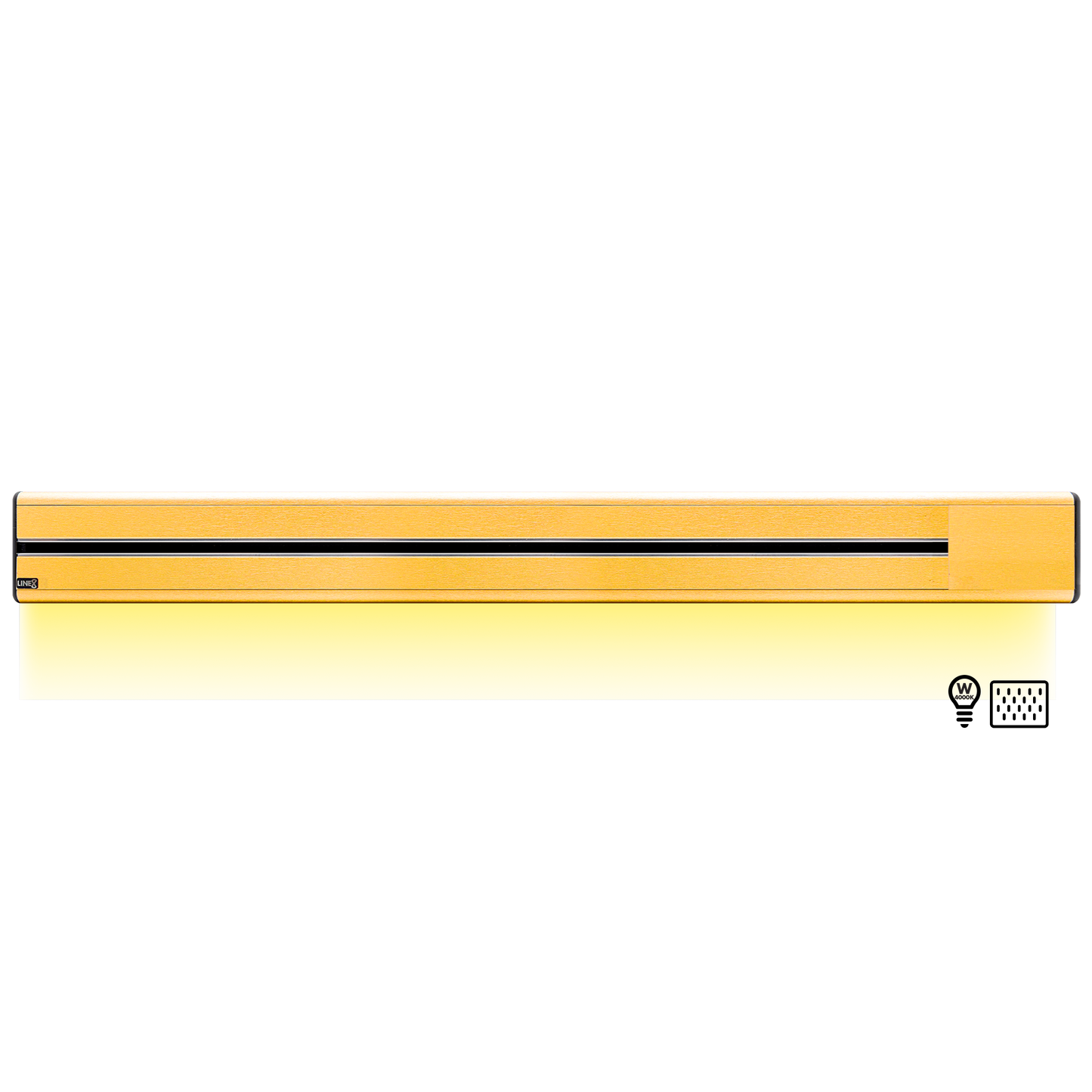 Line8 Model SL Surface Light Power Track - Gold Hairline Finish